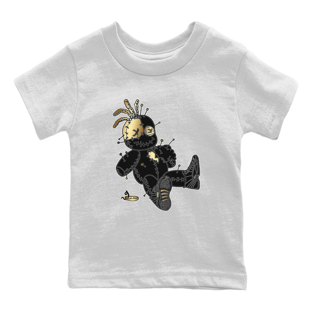 Jordan 12 Black Taxi Sneaker Matching T-Shirt Voodoo Doll Sneaker Tees Jordan 12 Black Taxi Sneaker Release Tees Kids Shirts