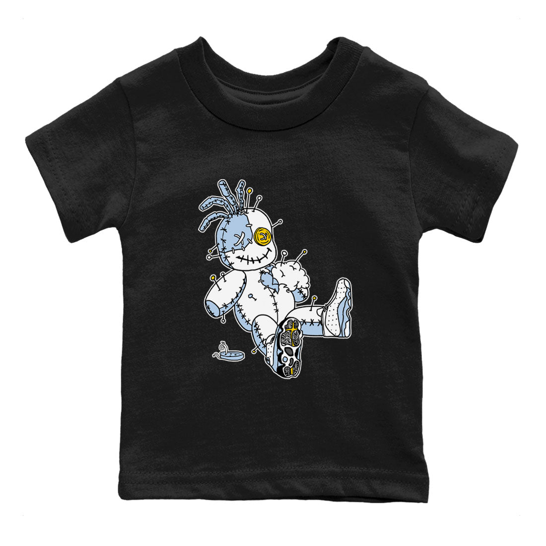 13s Blue Grey shirt to match jordans Voodoo Doll sneaker tees Air Jordan 13 Retro Blue Grey Drip Gear Zone baby toddler Black 2 cotton Shirt