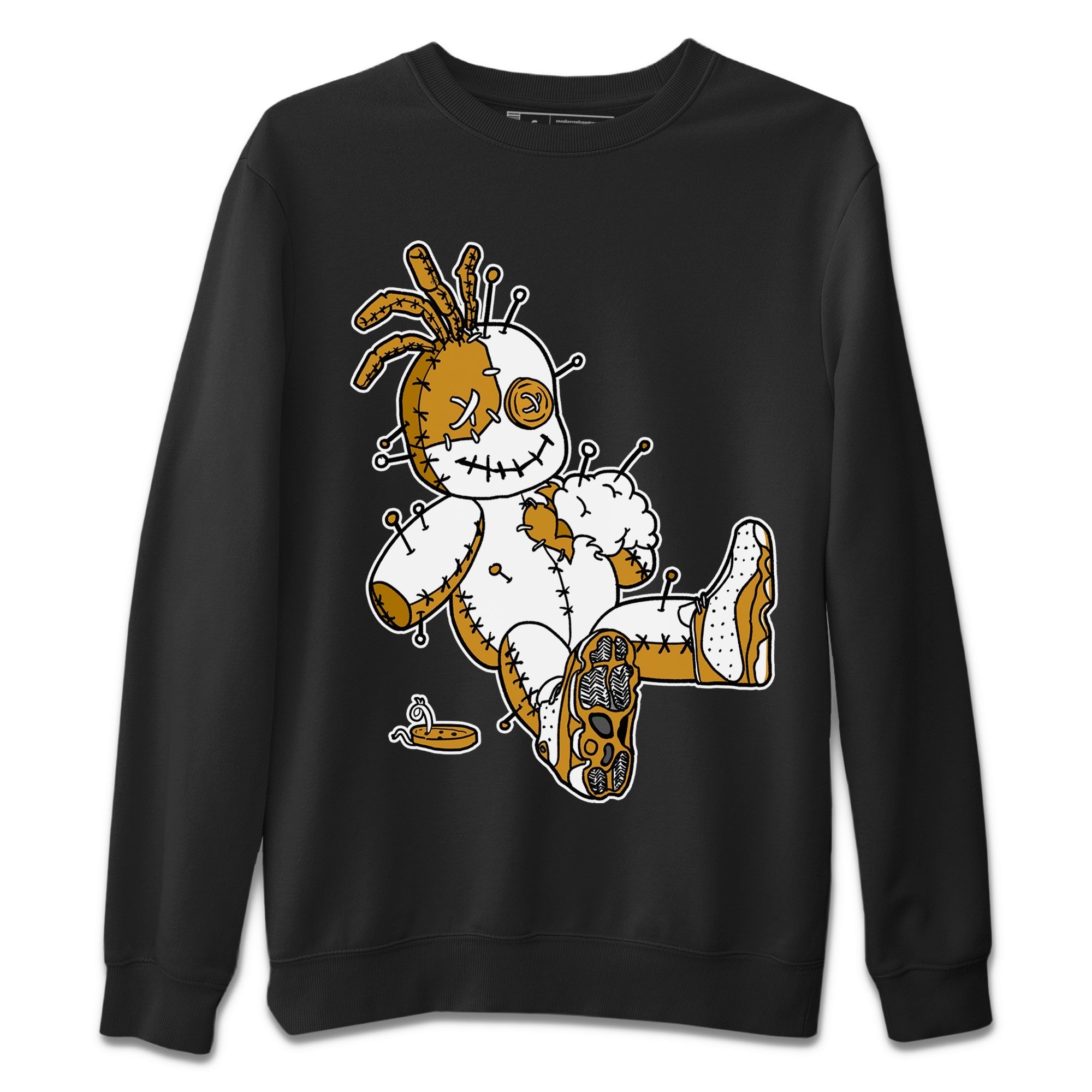 Jordan Retro 13 Wheat Sneaker Matching Tee Voodoo Doll Streetwear Sneaker Shirt 13 Wheat Sneaker T-Shirt Unisex Shirts Black 2