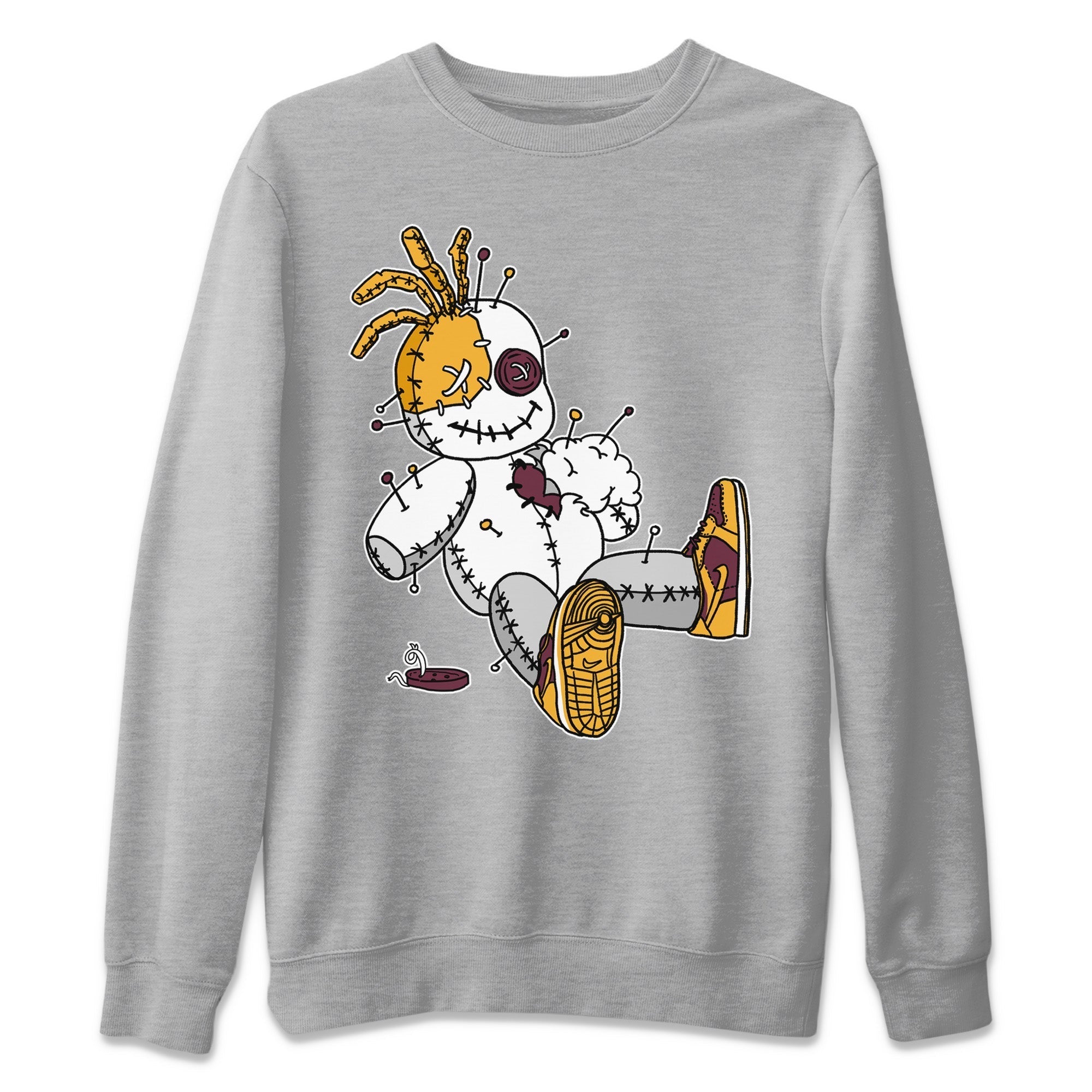 Dunk Arizona State Sneaker Match Tees Voodoo Doll Sneaker Tees Dunk Arizona State Jordan to match sneaker T-Shirt Crew Neck Shirts