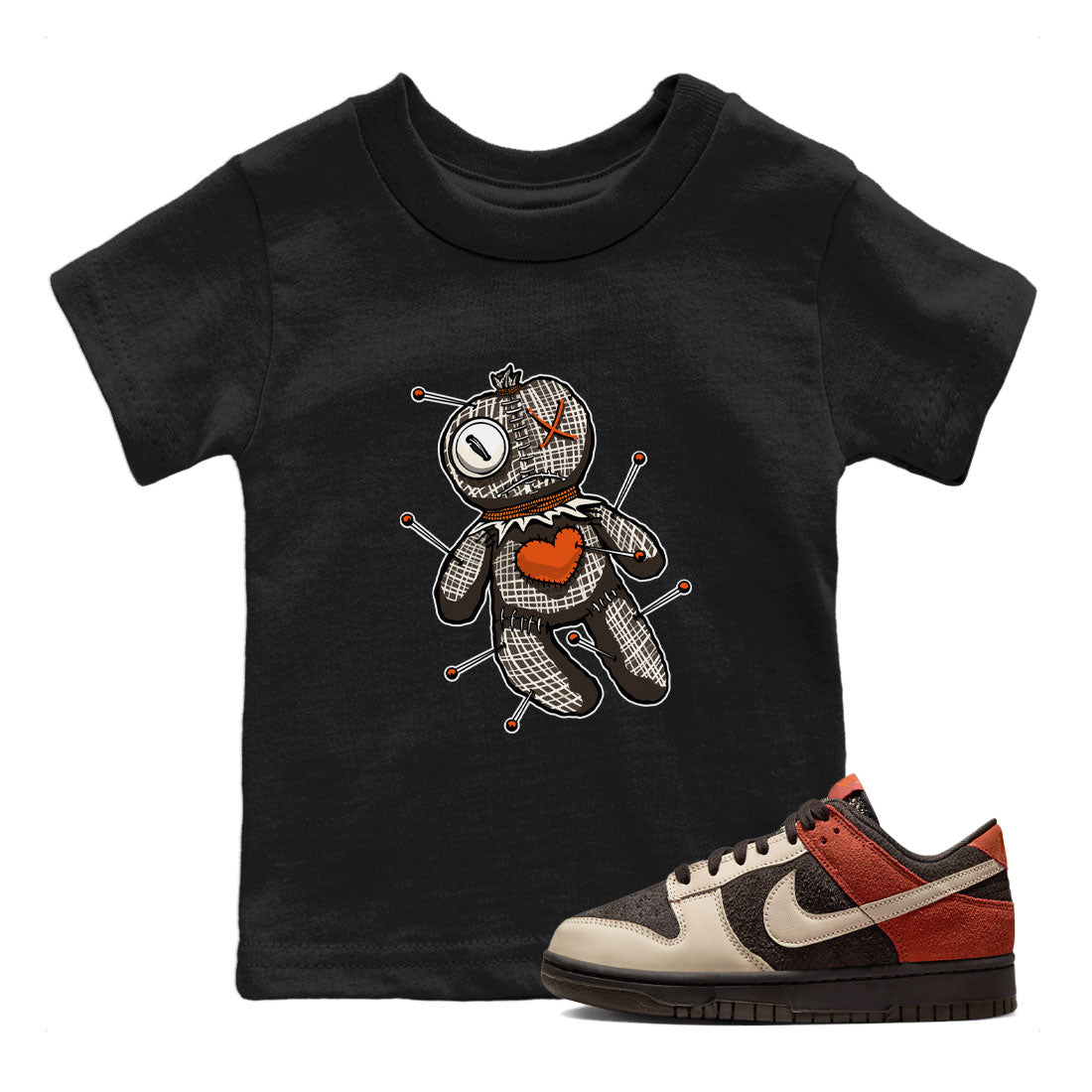 Nike Dunk Low Red Panda shirt to match jordans Voodoo Doll sneaker tees Dunk Red Panda Drip Gear Zone Sneaker T-Shirts Youth and Baby Black 1 T-Shirt