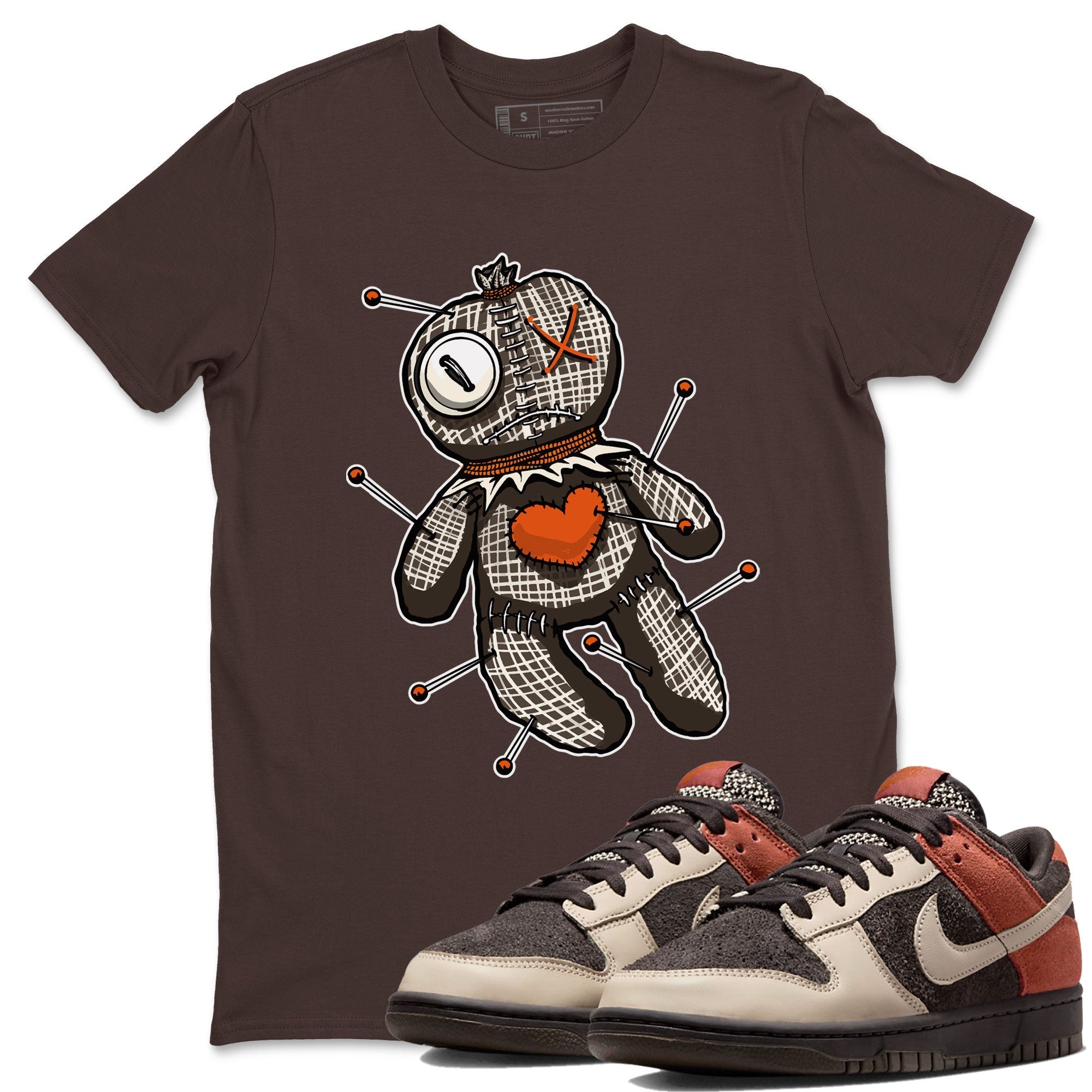 Nike Dunk Low Red Panda shirt to match jordans Voodoo Doll sneaker tees Dunk Red Panda Drip Gear Zone Unisex Crew Neck Tee Dark Chocolate 1 T-Shirt