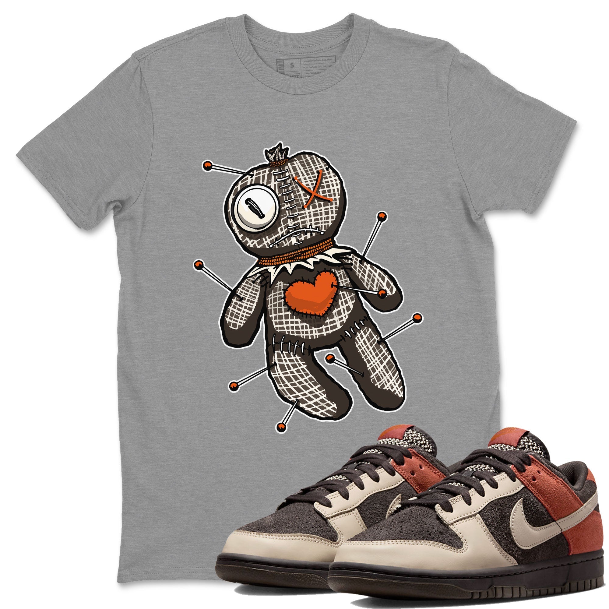 Nike Dunk Low Red Panda shirt to match jordans Voodoo Doll sneaker tees Dunk Red Panda Drip Gear Zone Unisex Crew Neck Tee Heather Grey 1 T-Shirt