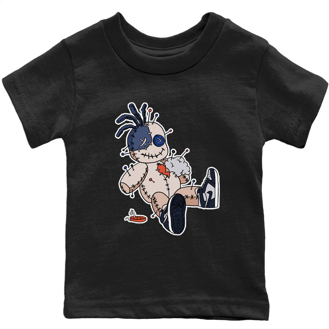 Jordan 1 85 Georgetown Sneaker Match Tees Voodoo Doll Sneaker Tees Jordan 1 85 Georgetown Jordan to match sneaker T-Shirt Kids Shirts