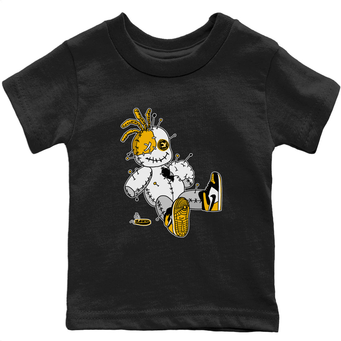 Jordan 1 Taxi Sneaker Matching T-Shirt Voodoo Doll Sneaker Tees Jordan 1 Taxi Sneaker Release Tees Kids Shirts