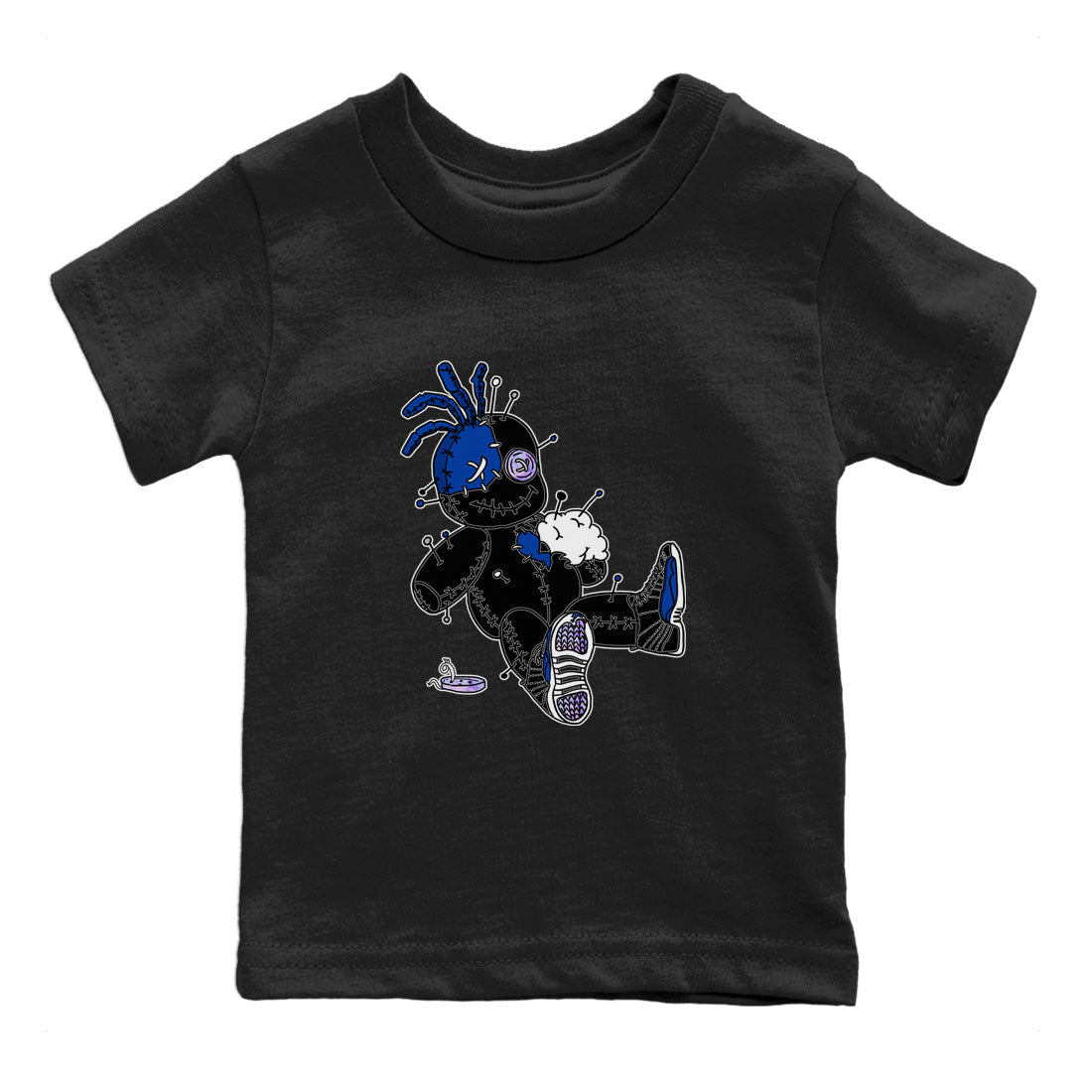 Jordan 12 Hyper Royal Sneaker Matching T-Shirt Voodoo Doll Sneaker Tees Jordan 12 Hyper Royal Sneaker Release Tees Kids Shirts