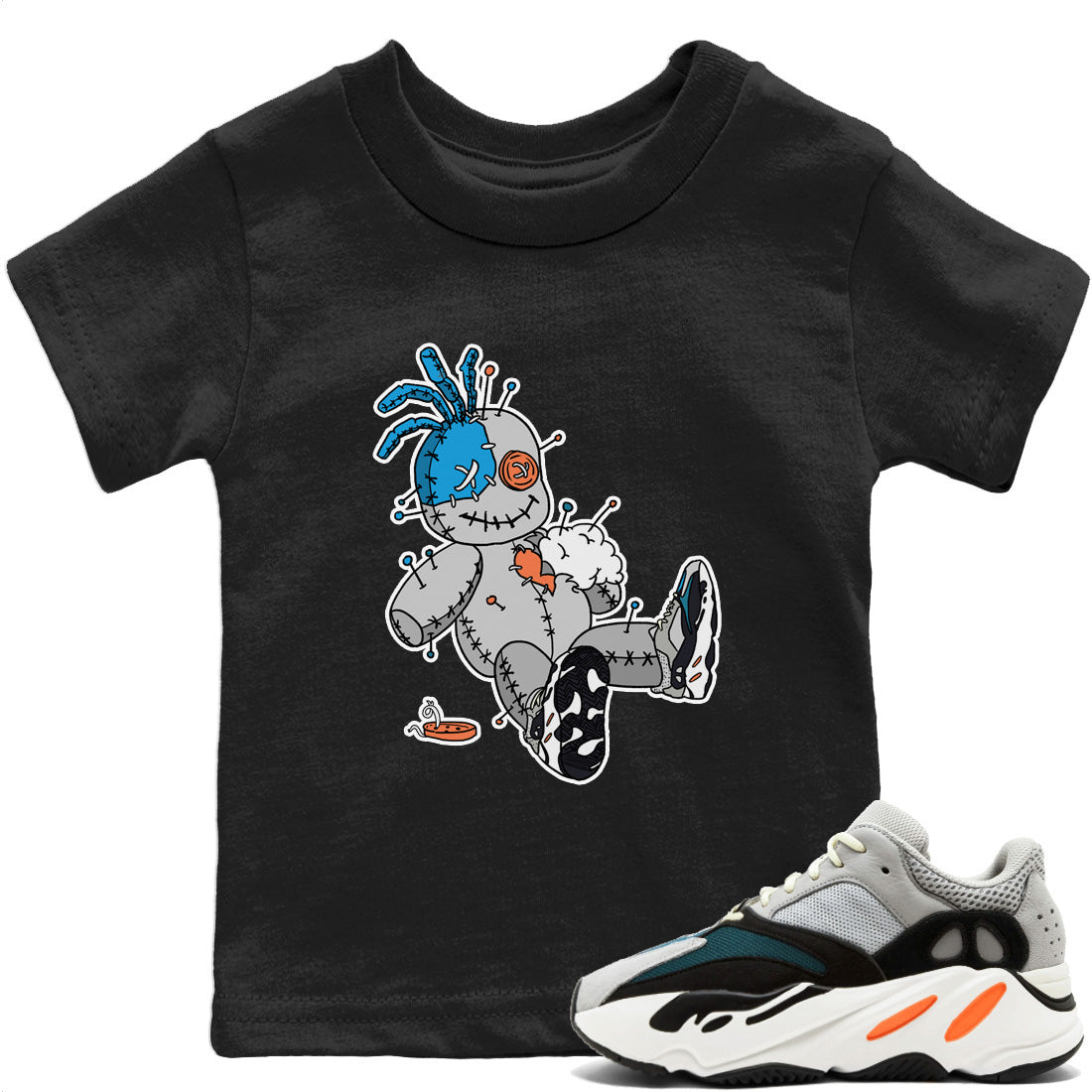 Yeezy 700 Wave Runner Shirt To Match Jordans Voodoo Doll Sneaker Tees Yeezy 700 Wave Runner Drip Gear Zone Sneaker Matching Clothing Kids Shirts
