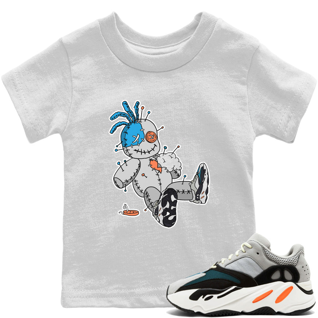 Yeezy 700 Wave Runner Shirt To Match Jordans Voodoo Doll Sneaker Tees Yeezy 700 Wave Runner Drip Gear Zone Sneaker Matching Clothing Kids Shirts