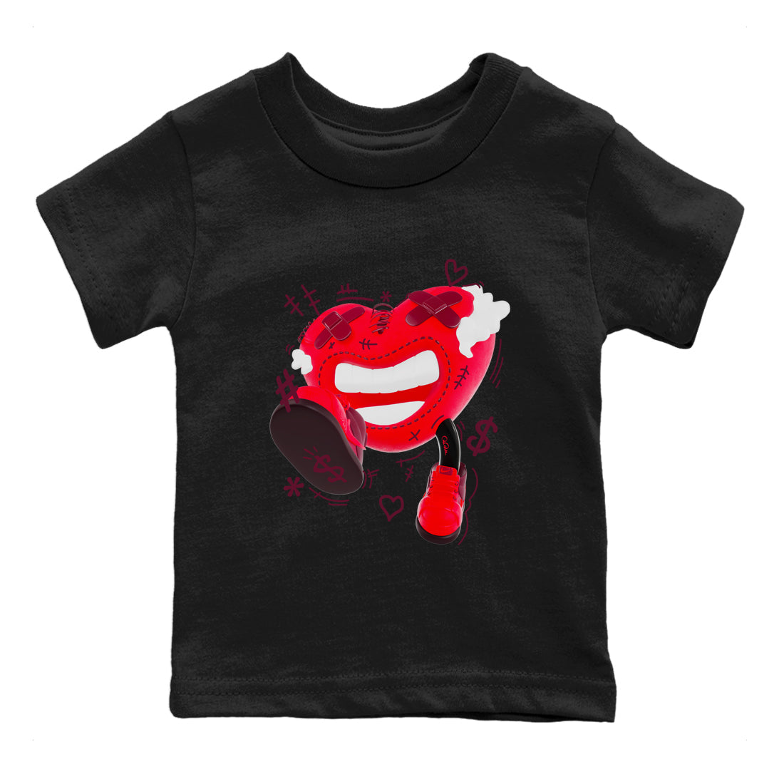 Air Force 1 Layers of Love shirt to match jordans Walk In Love sneaker tees af1 Layers of Love Drip Gear Zone baby toddler Black 2 cotton Shirt