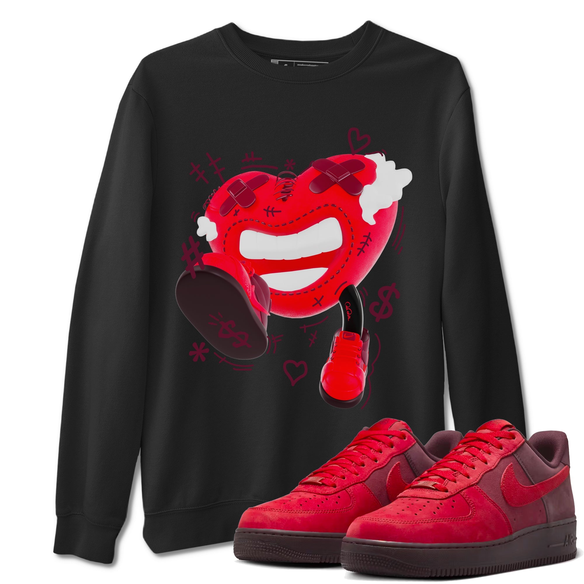 Air Force 1 Layers of Love shirt to match jordans Walk In Love sneaker tees af1 Layers of Love Drip Gear Zone unisex cotton Black 1 crew neck shirt