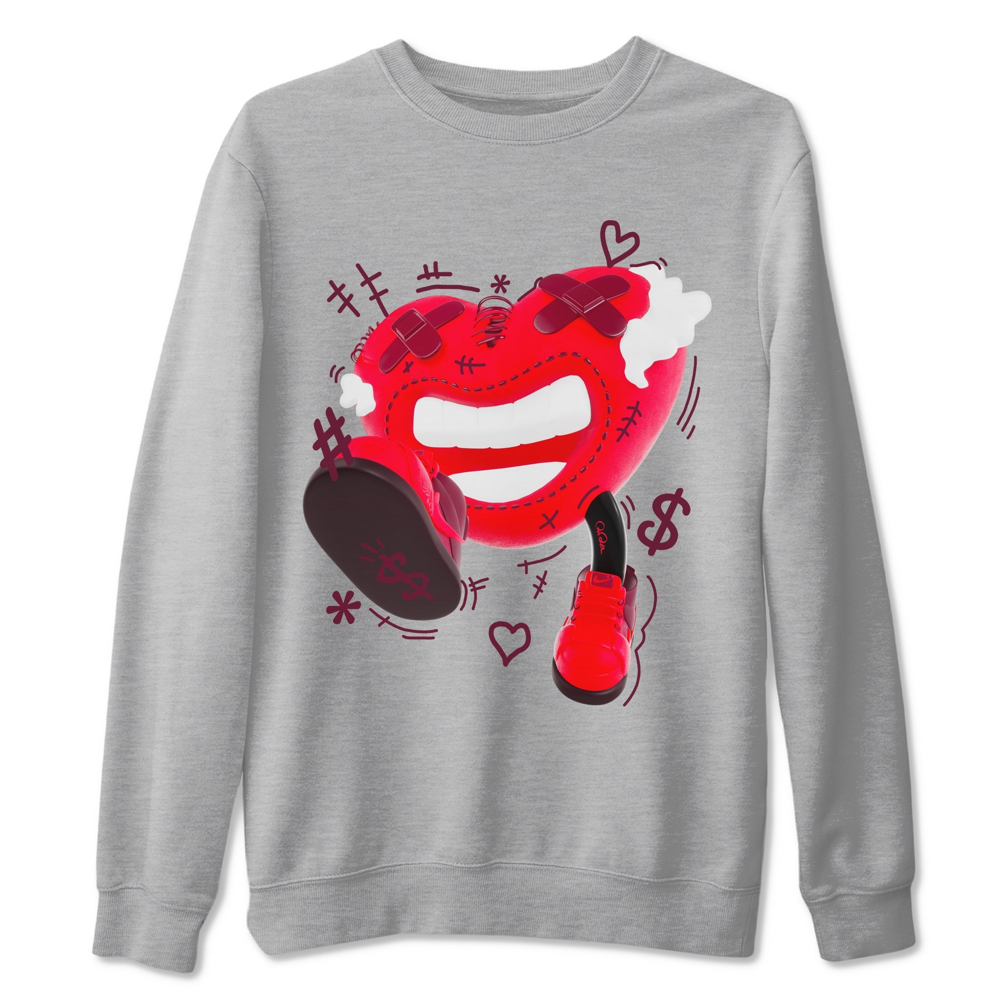 Air Force 1 Layers of Love shirt to match jordans Walk In Love sneaker tees af1 Layers of Love Drip Gear Zone unisex cotton Heather Grey 2 crew neck shirt
