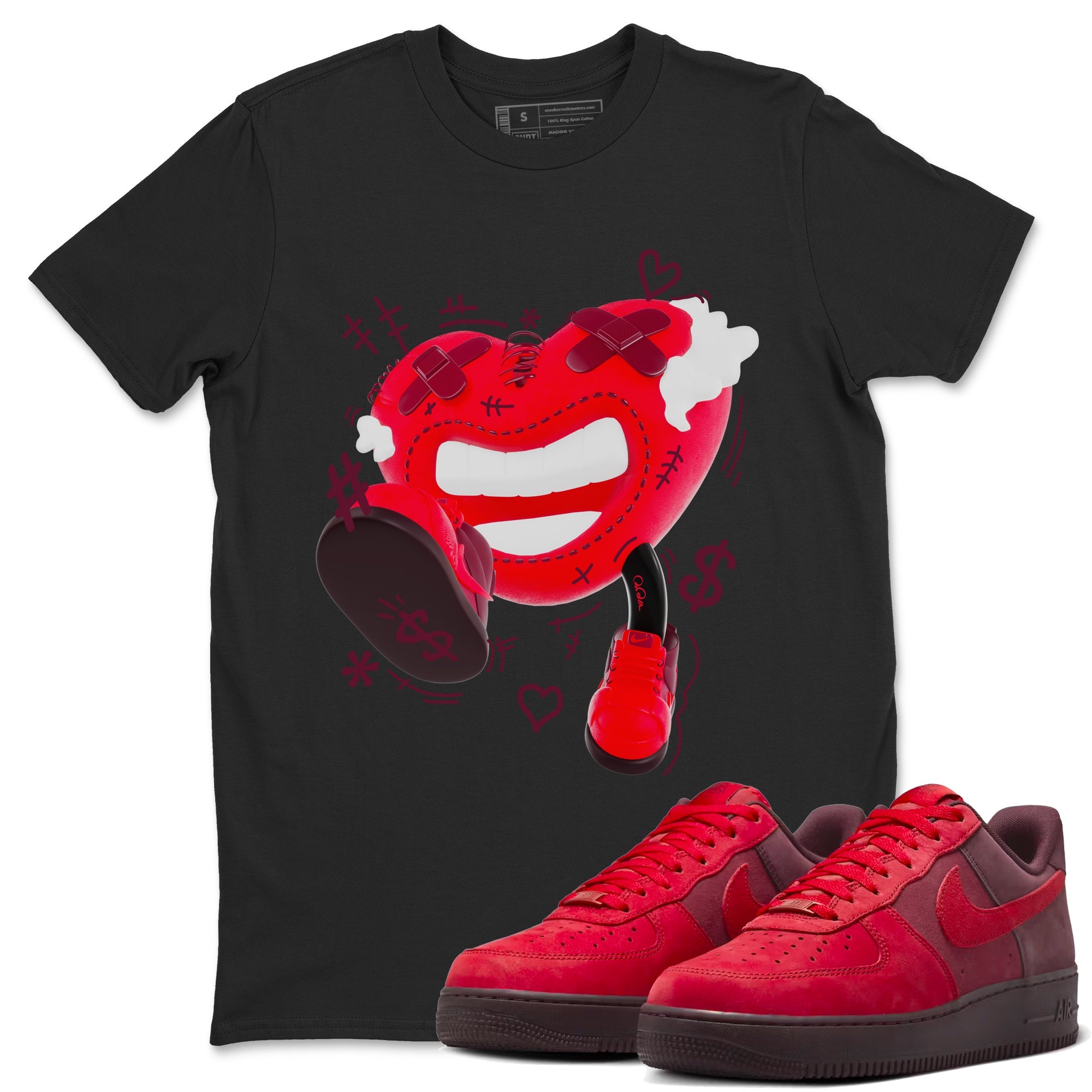 Air Force 1 Layers of Love shirt to match jordans Walk In Love sneaker tees af1 Layers of Love Drip Gear Zone unisex cotton Black 1 crew neck shirt