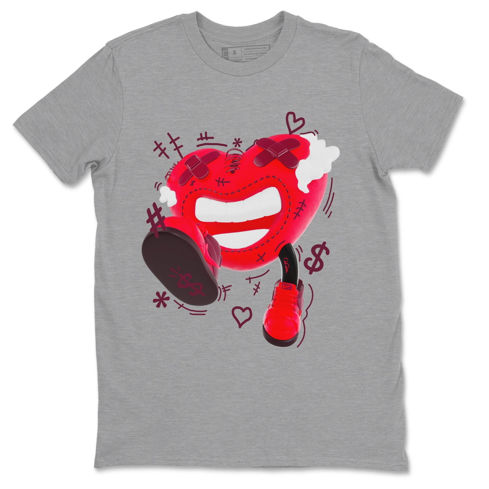 Air Force 1 Layers of Love shirt to match jordans Walk In Love sneaker tees af1 Layers of Love Drip Gear Zone unisex cotton Heather Grey 2 crew neck shirt