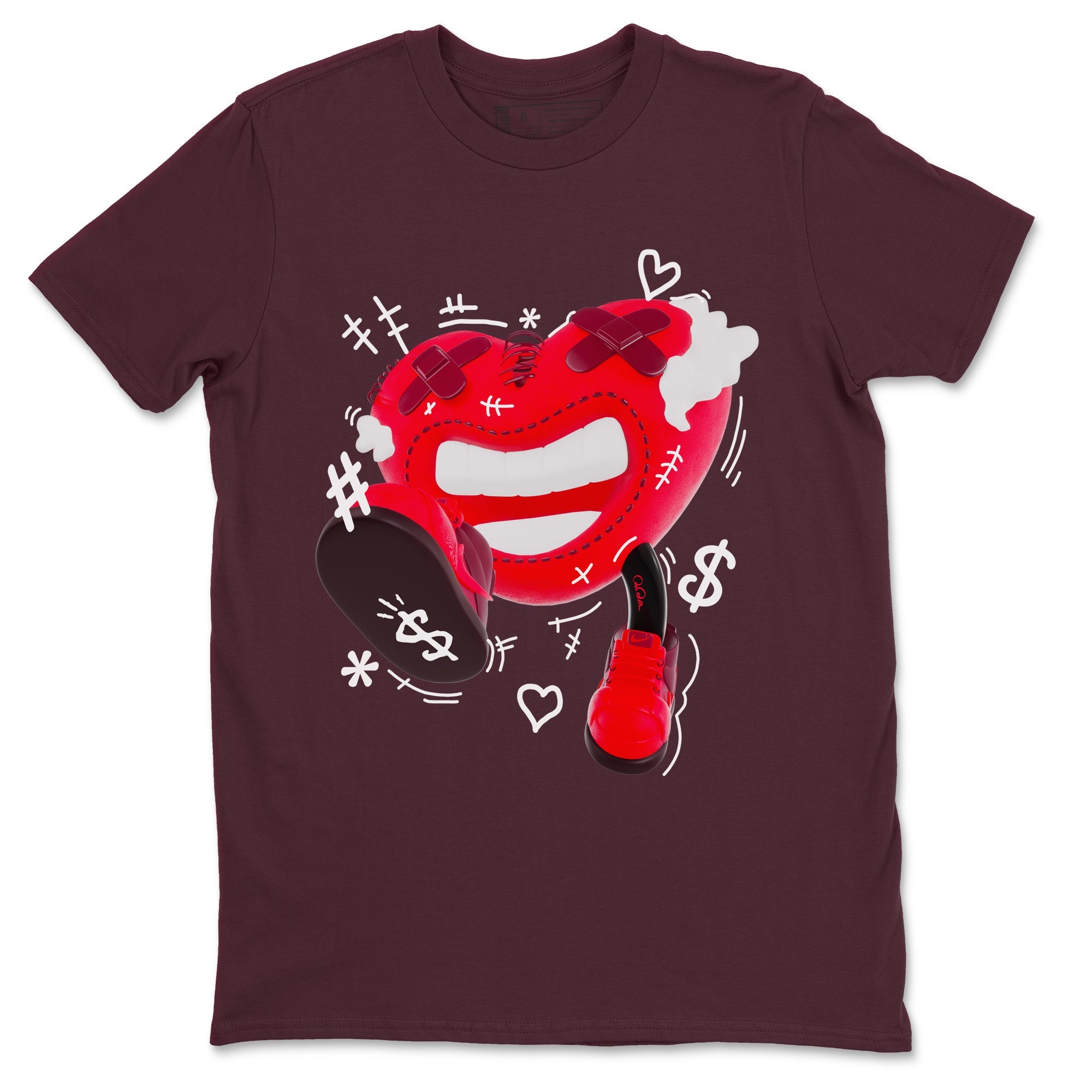 Air Force 1 Layers of Love shirt to match jordans Walk In Love sneaker tees af1 Layers of Love Drip Gear Zone unisex cotton Maroon 2 crew neck shirt