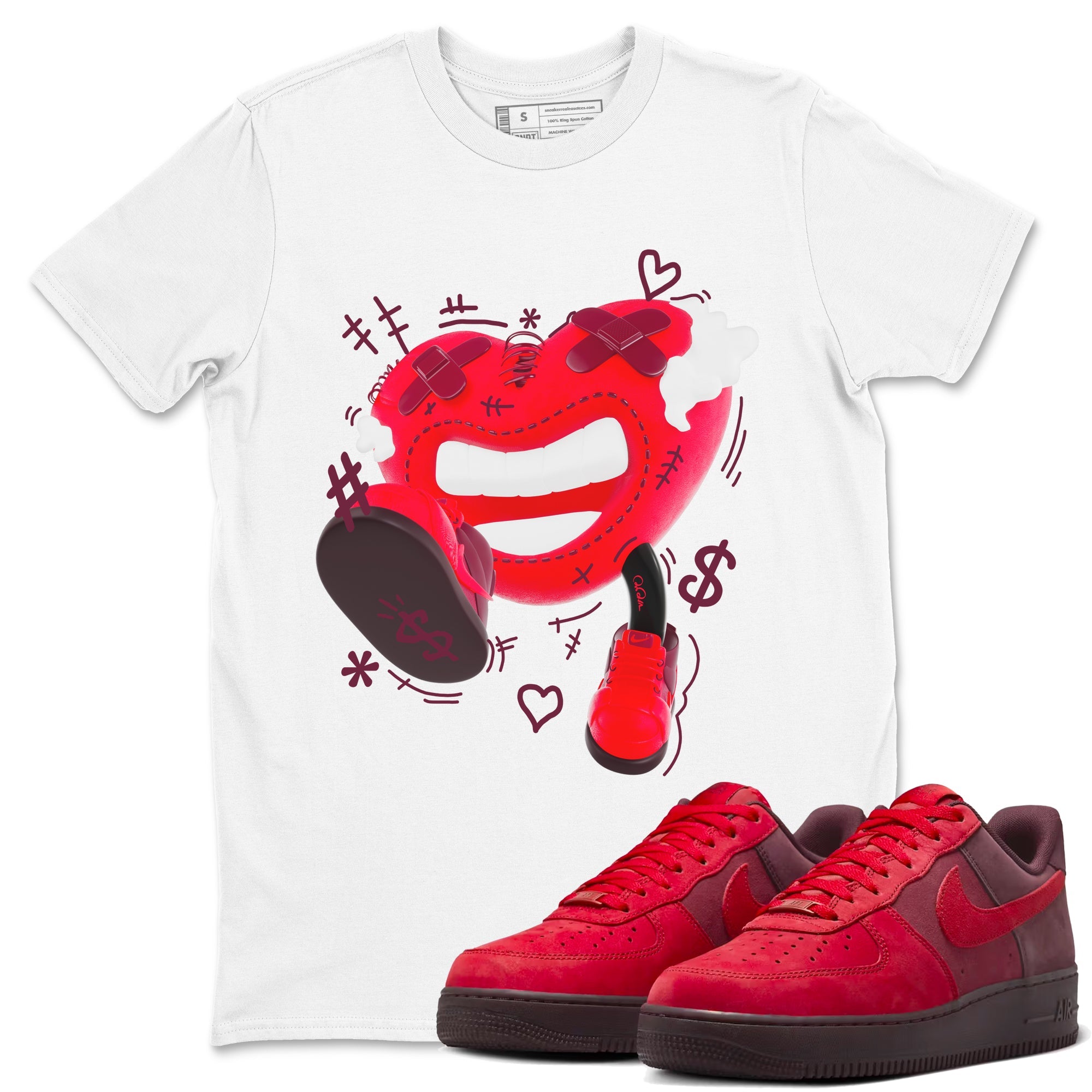 Air Force 1 Layers of Love shirt to match jordans Walk In Love sneaker tees af1 Layers of Love Drip Gear Zone unisex cotton White 1 crew neck shirt