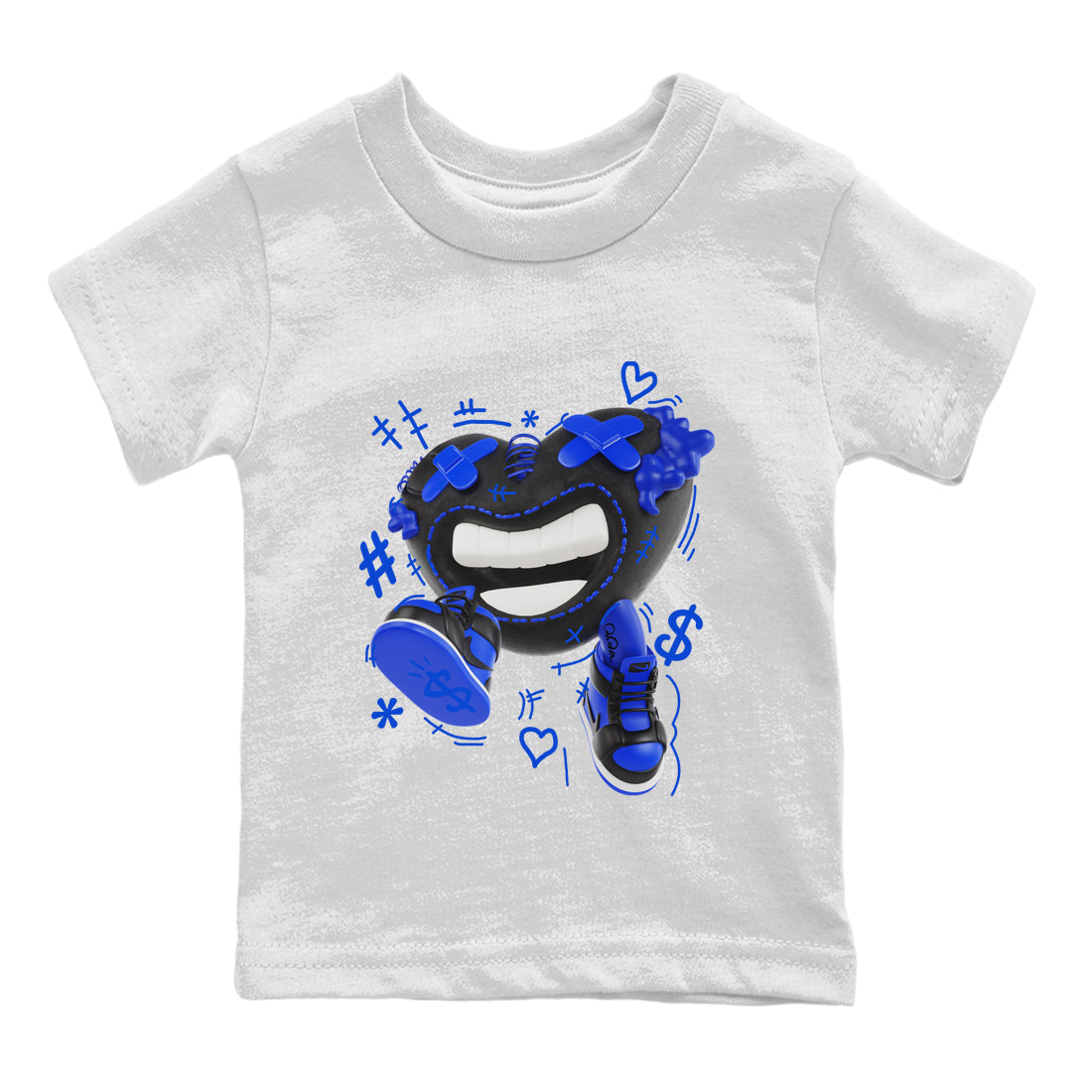 Air Jordan 1 Royal Reimagined shirt to match jordans Walk In Love sneaker tees AJ1 OG HIGH Royal Reimagined Drip Gear Zone Kids Baby Toddler sneaker shirts White 2 T-Shirt