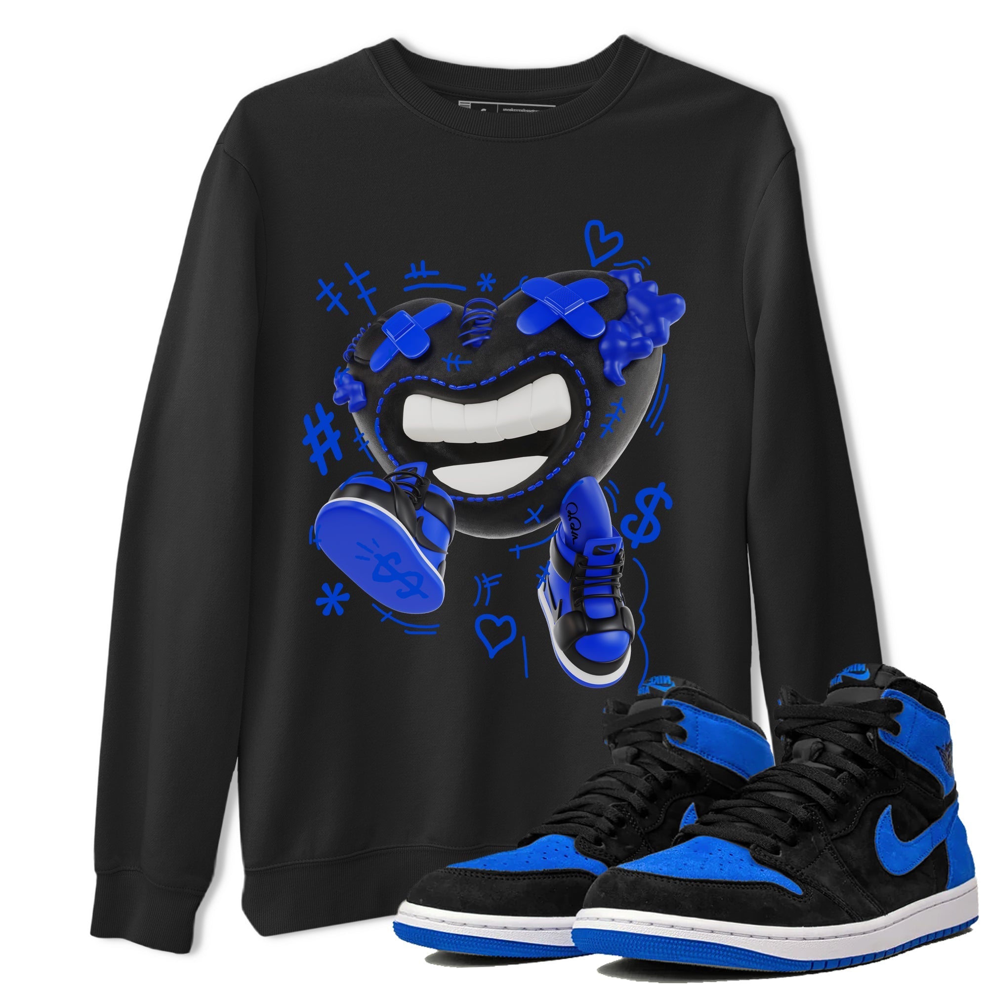 Air Jordan 1 Royal Reimagined shirt to match jordans Walk In Love sneaker tees AJ1 OG HIGH Royal Reimagined Drip Gear Zone Unisex Sneaker Tees and Sneaker Match T-Shirt Black 1 T-Shirt