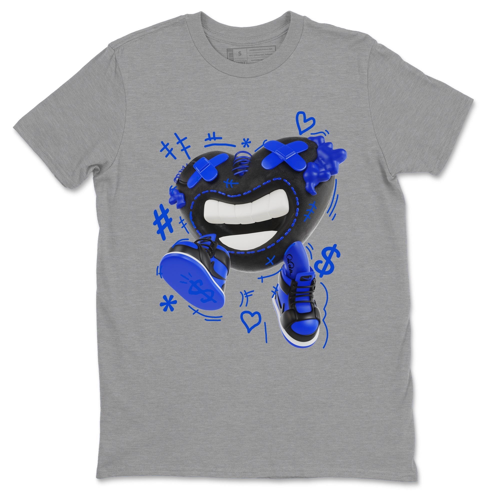 Air Jordan 1 Royal Reimagined shirt to match jordans Walk In Love sneaker tees AJ1 OG HIGH Royal Reimagined Drip Gear Zone Unisex Sneaker Tees and Sneaker Match T-Shirt Heather Grey 2 T-Shirt
