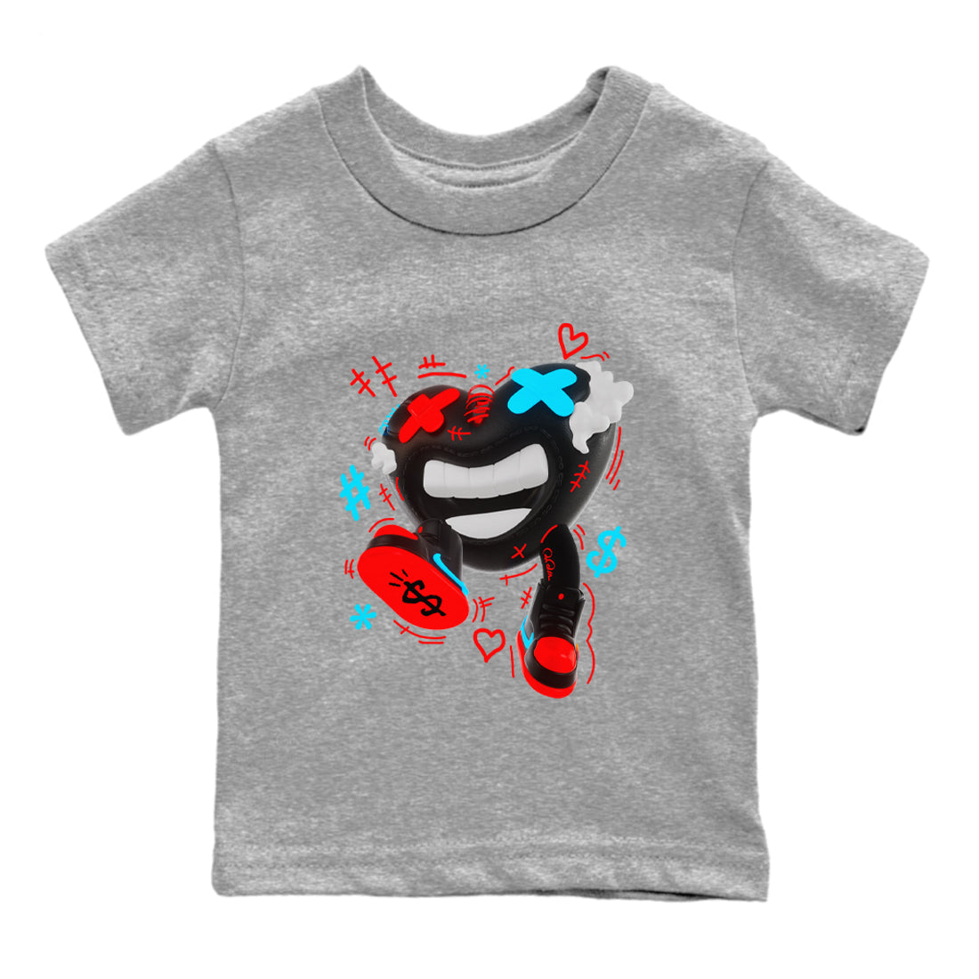 Air Jordan 1 UNC to Chicago shirt to match jordans Walk In Love Streetwear Sneaker Shirt AJ1 UNC to Chicago Drip Gear Zone Sneaker Matching Clothing Baby Toddler Heather Grey 2 T-Shirt