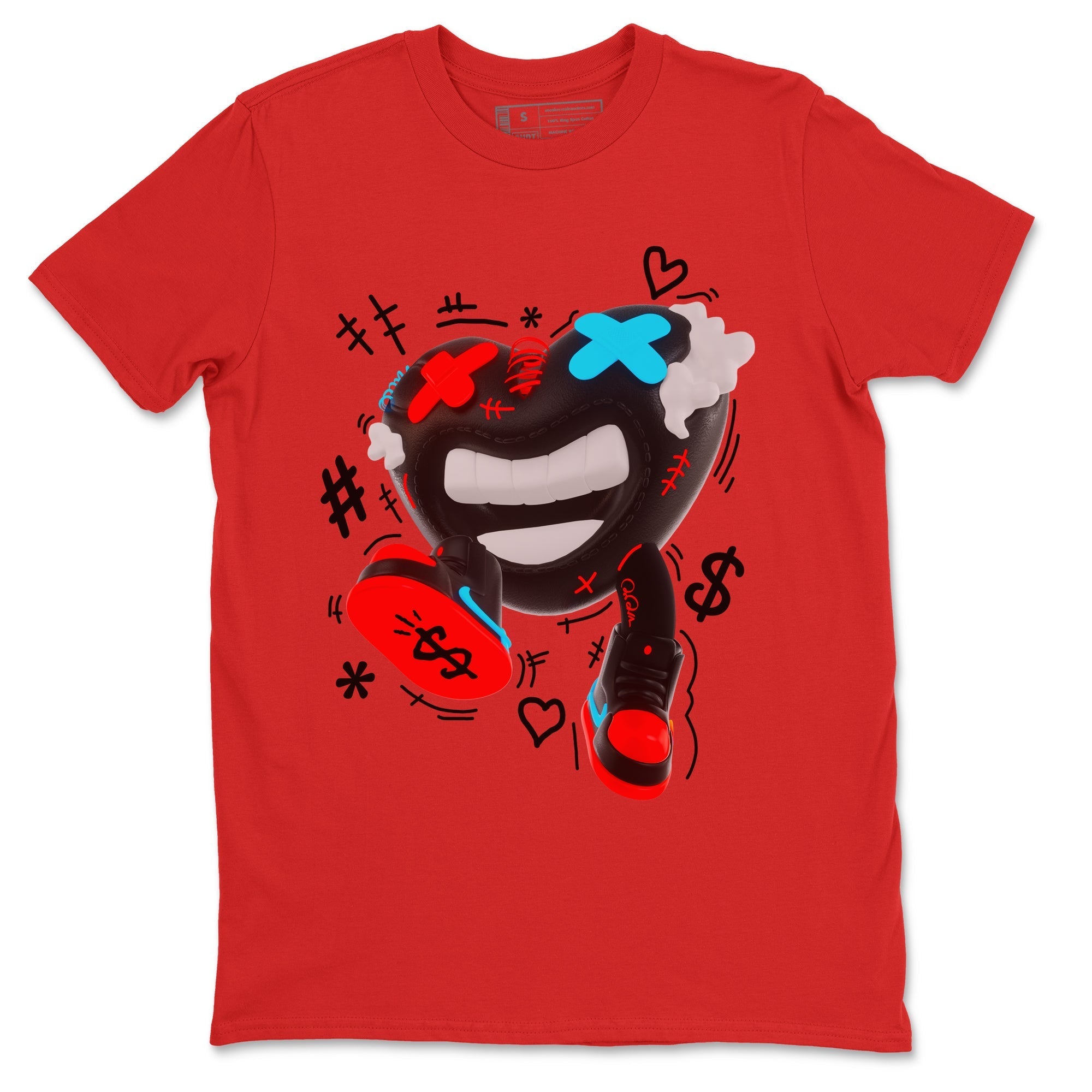 Air Jordan 1 UNC to Chicago shirt to match jordans Walk In Love Streetwear Sneaker Shirt AJ1 UNC to Chicago Drip Gear Zone Sneaker Matching Clothing Unisex Red 2 T-Shirt