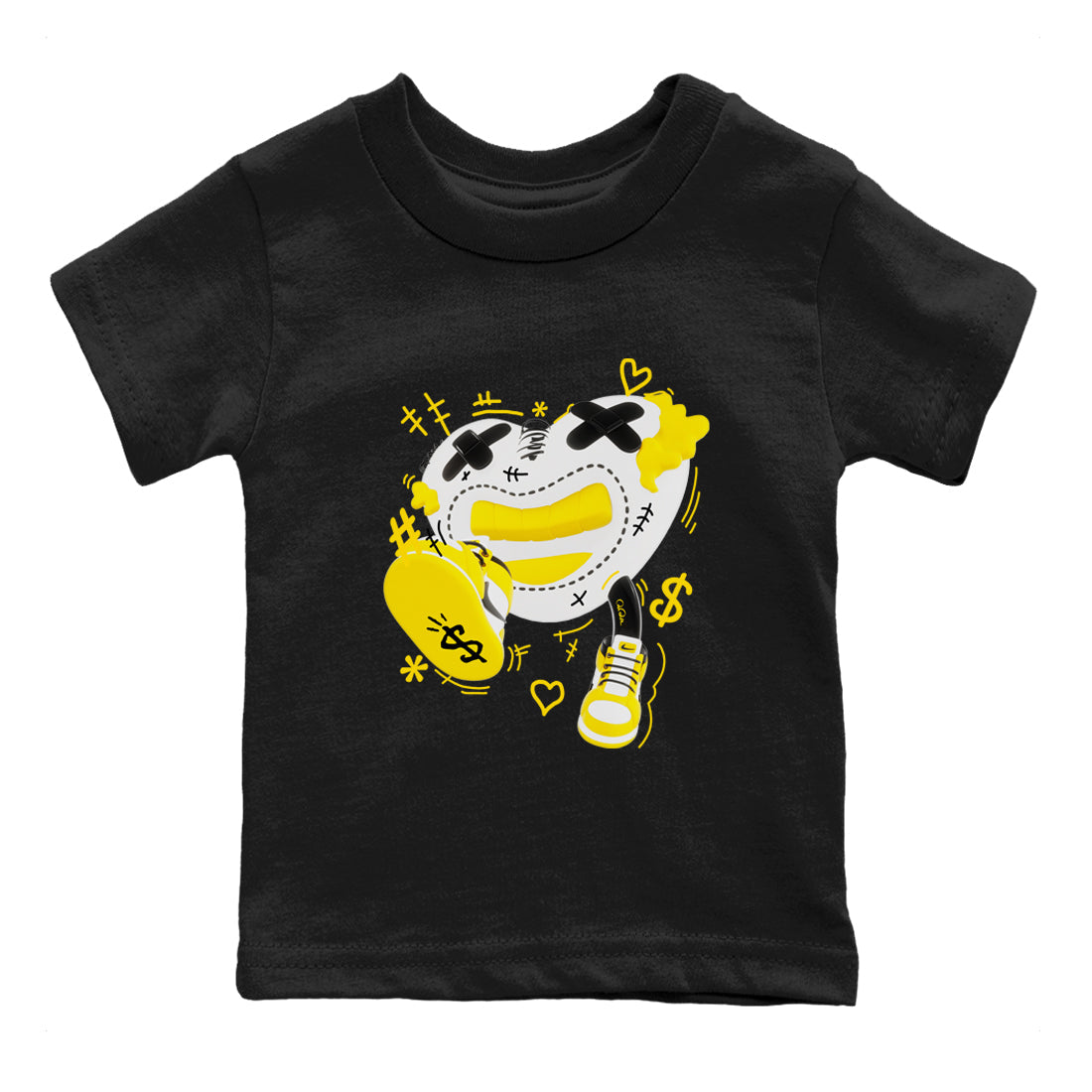 1s Yellow Ochre shirt to match jordans Walk In Love sneaker tees streetwear brand Air Jordan 1 Yellow Ochre Drip Gear Zone Brand baby toddler Black 2 cotton Shirt
