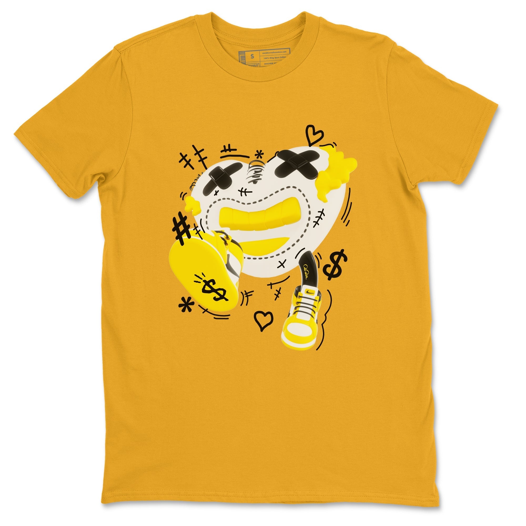 1s Yellow Ochre shirt to match jordans Walk In Love sneaker tees streetwear brand Air Jordan 1 Yellow Ochre Drip Gear Zone Brand unisex cotton Gold 2 crew neck shirt
