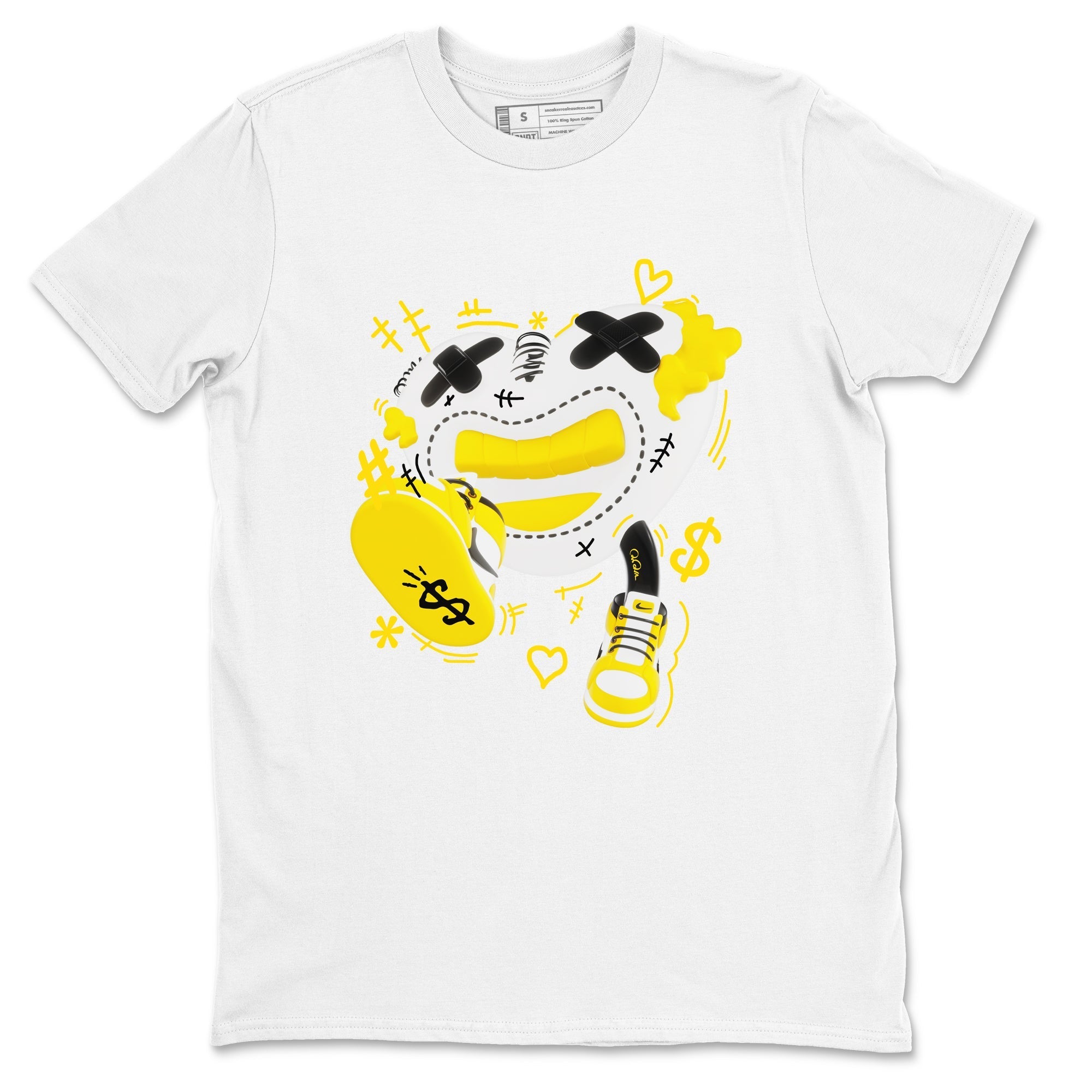 1s Yellow Ochre shirt to match jordans Walk In Love sneaker tees streetwear brand Air Jordan 1 Yellow Ochre Drip Gear Zone Brand unisex cotton White 2 crew neck shirt