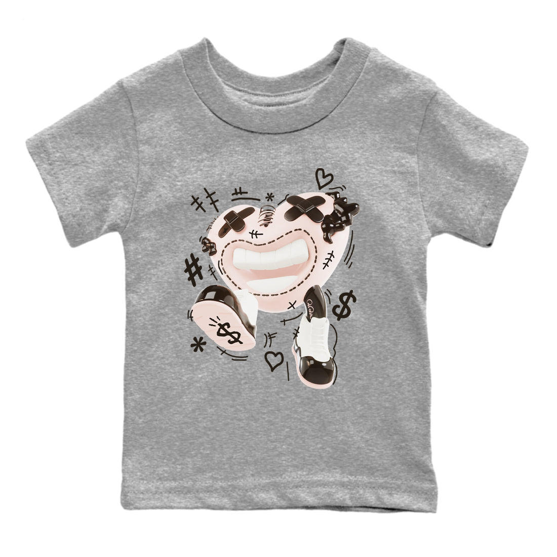 Air Jordan 11 Neapolitan shirt to match jordans Walk In Love sneaker matching t-shirts and clothing AJ11 Neapolitan Drip Gear Zone Youth Kids Toddler Heather Grey 2 T-Shirt