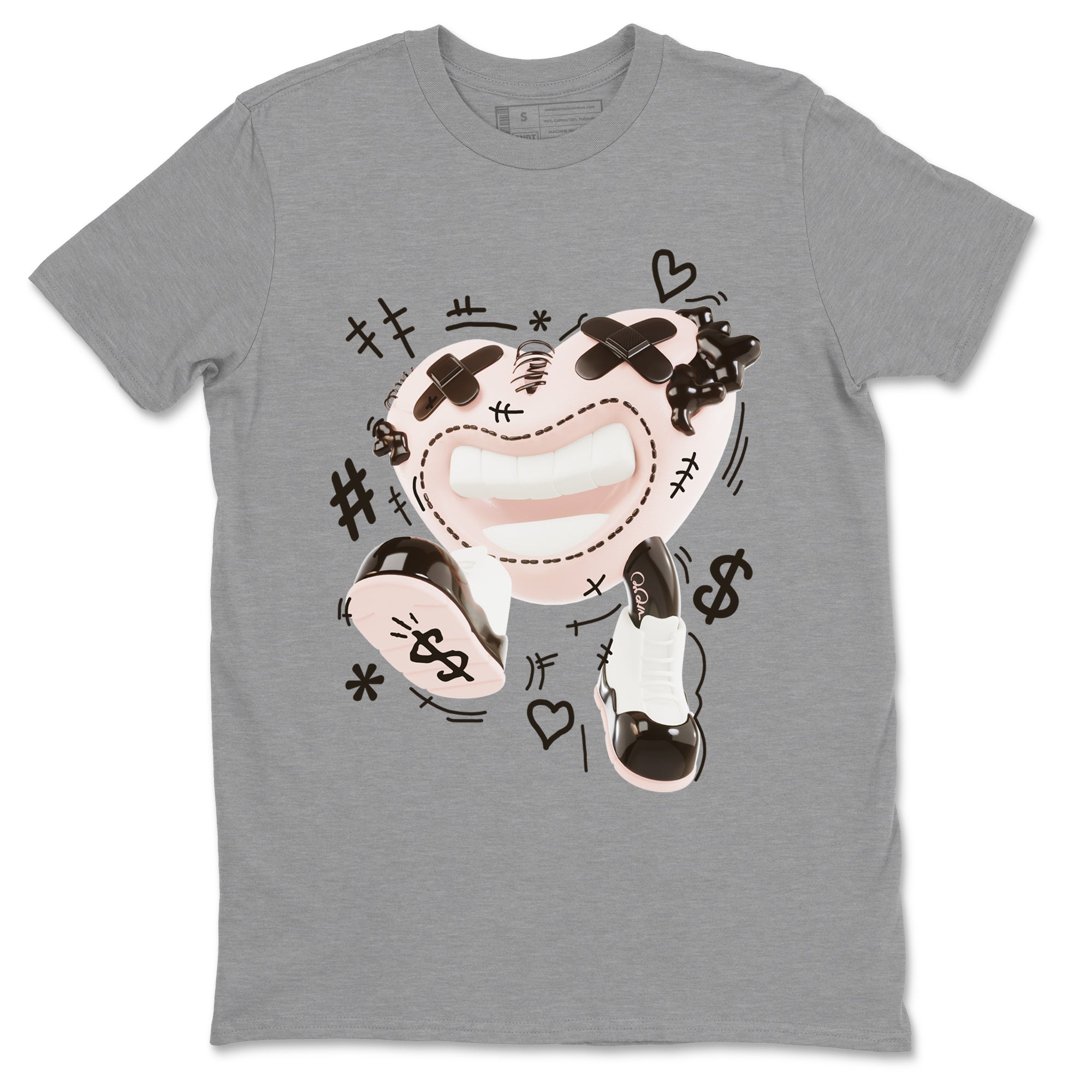 Air Jordan 11 Neapolitan shirt to match jordans Walk In Love sneaker matching t-shirts and clothing AJ11 Neapolitan Drip Gear Zone Cotton Casual Unisex Heather Grey 2 T-Shirt