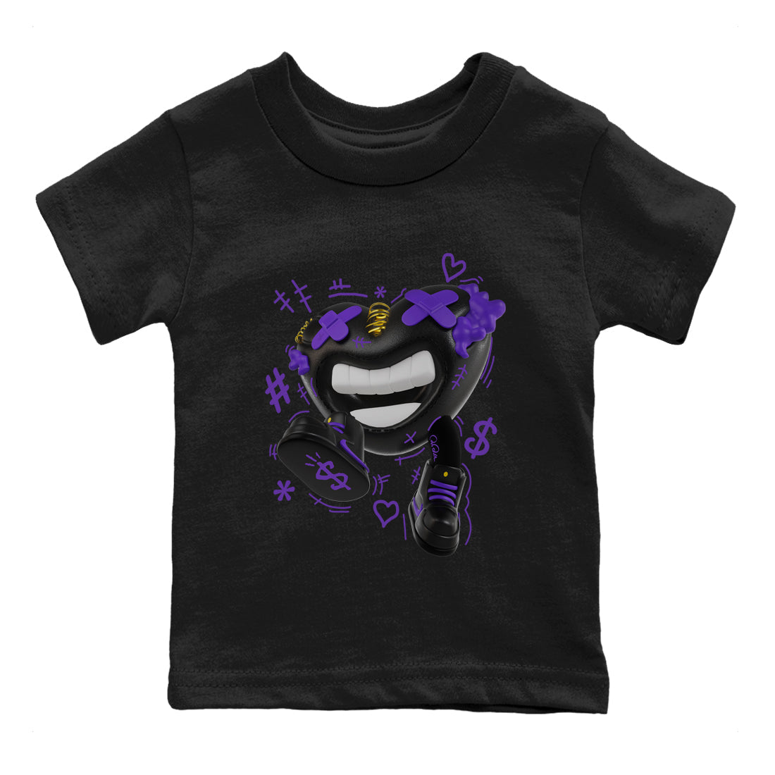 Air Jordan 12 Field Purple shirt to match jordans Walk In Love Streetwear Sneaker Shirt AJ12 Field Purple Drip Gear Zone Sneaker Matching Clothing Baby Toddler Black 2 T-Shirt