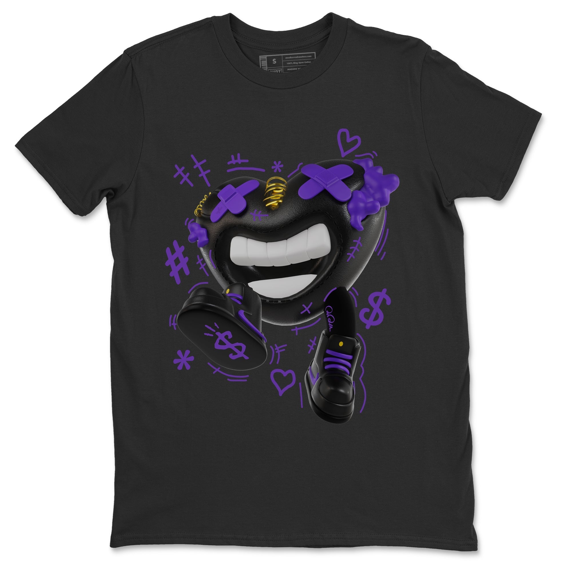 Air Jordan 12 Field Purple shirt to match jordans Walk In Love Streetwear Sneaker Shirt AJ12 Field Purple Drip Gear Zone Sneaker Matching Clothing Unisex Black 2 T-Shirt