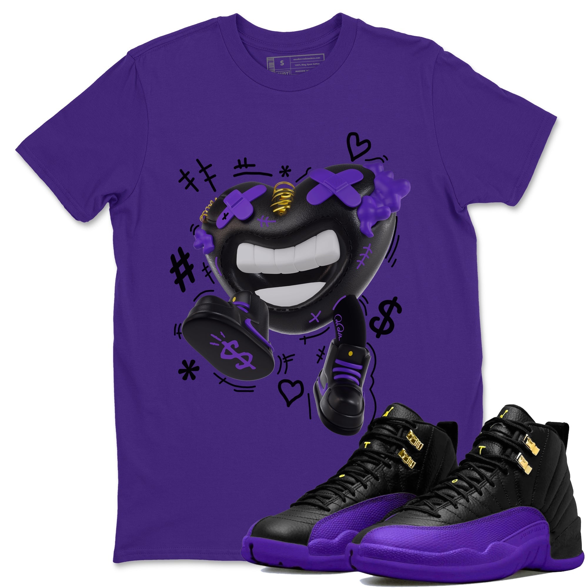 Air Jordan 12 Field Purple shirt to match jordans Walk In Love Streetwear Sneaker Shirt AJ12 Field Purple Drip Gear Zone Sneaker Matching Clothing Unisex Purple 1 T-Shirt