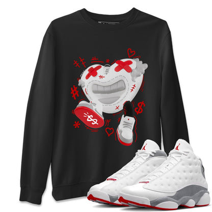 Air Jordan 13 Wolf Grey shirt to match jordans Walk In Love Streetwear Sneaker Shirt AJ13 Wolf Grey Drip Gear Zone Sneaker Matching Clothing Unisex Black 1 T-Shirt