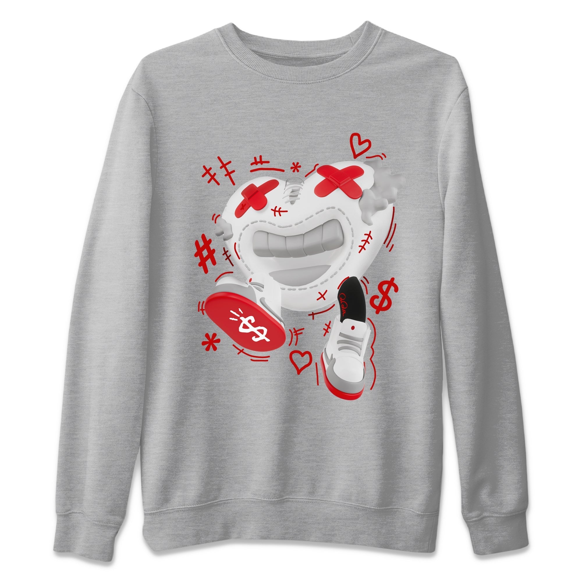 Air Jordan 13 Wolf Grey shirt to match jordans Walk In Love Streetwear Sneaker Shirt AJ13 Wolf Grey Drip Gear Zone Sneaker Matching Clothing Unisex Heather Grey 2 T-Shirt