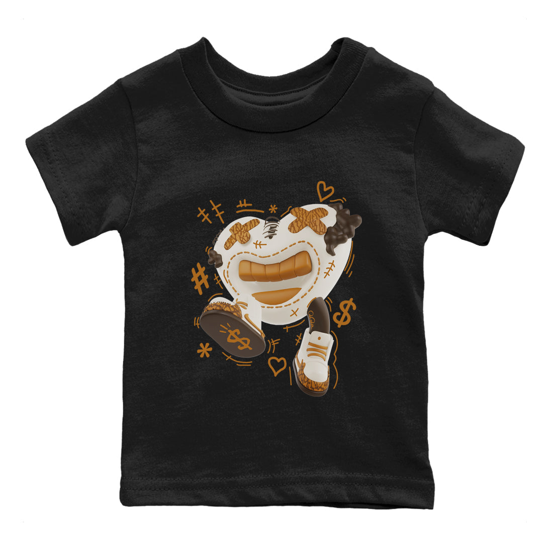 Air Jordan 3 Palomino shirt to match jordans Walk In Love Streetwear Sneaker Shirt AJ3 Palomino Drip Gear Zone Sneaker Matching Clothing Baby Toddler Black 2 T-Shirt