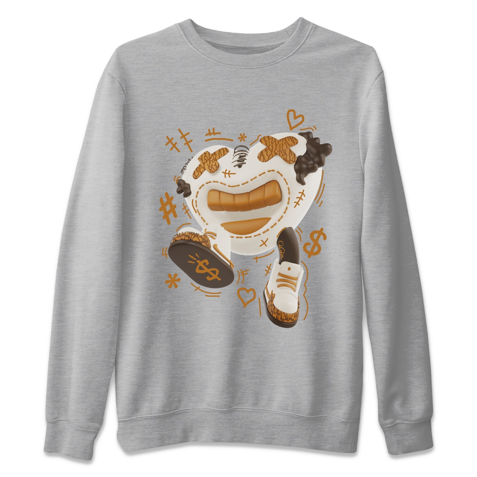 Air Jordan 3 Palomino shirt to match jordans Walk In Love Streetwear Sneaker Shirt AJ3 Palomino Drip Gear Zone Sneaker Matching Clothing Unisex Heather Grey 2 T-Shirt