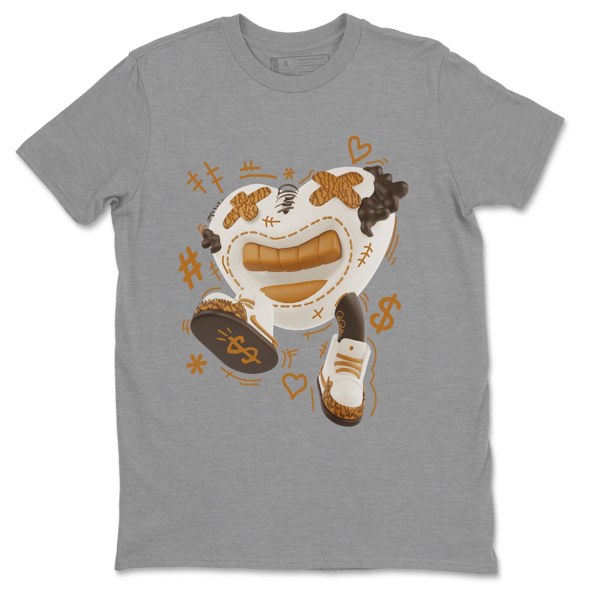Air Jordan 3 Palomino shirt to match jordans Walk In Love Streetwear Sneaker Shirt AJ3 Palomino Drip Gear Zone Sneaker Matching Clothing Unisex Heather Grey 2 T-Shirt