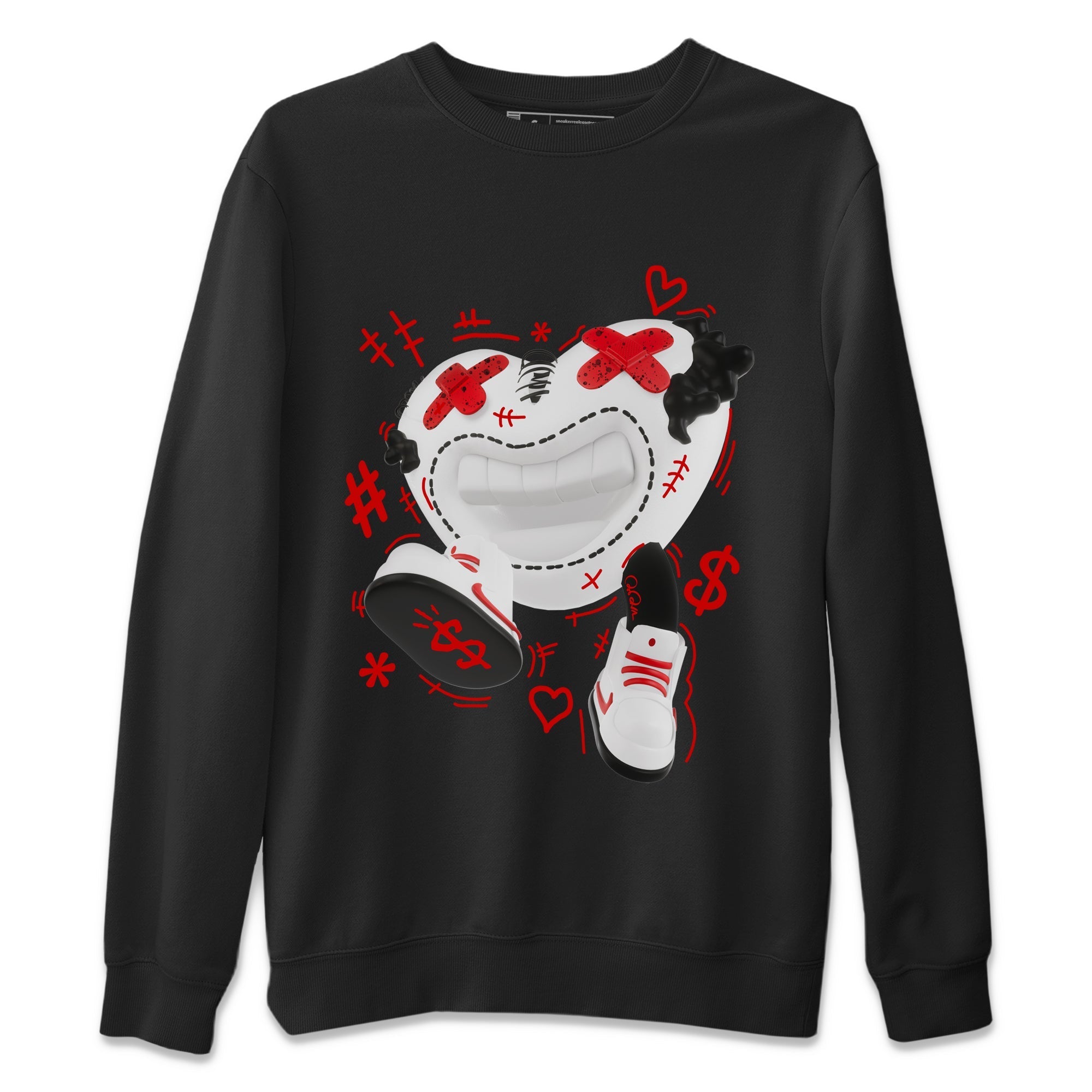Air Jordan 4 Red Cement shirt to match jordans Walk In Love Streetwear Sneaker Shirt AJ4 Red Cement Drip Gear Zone Sneaker Matching Clothing Unisex Black 2 T-Shirt