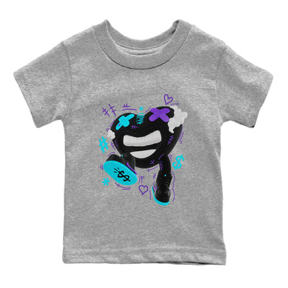 Air Jordan 6 Aqua shirt to match jordans Walk In Love Streetwear Sneaker Shirt AJ6 Aqua Drip Gear Zone Sneaker Matching Clothing Baby Toddler Heather Grey 2 T-Shirt