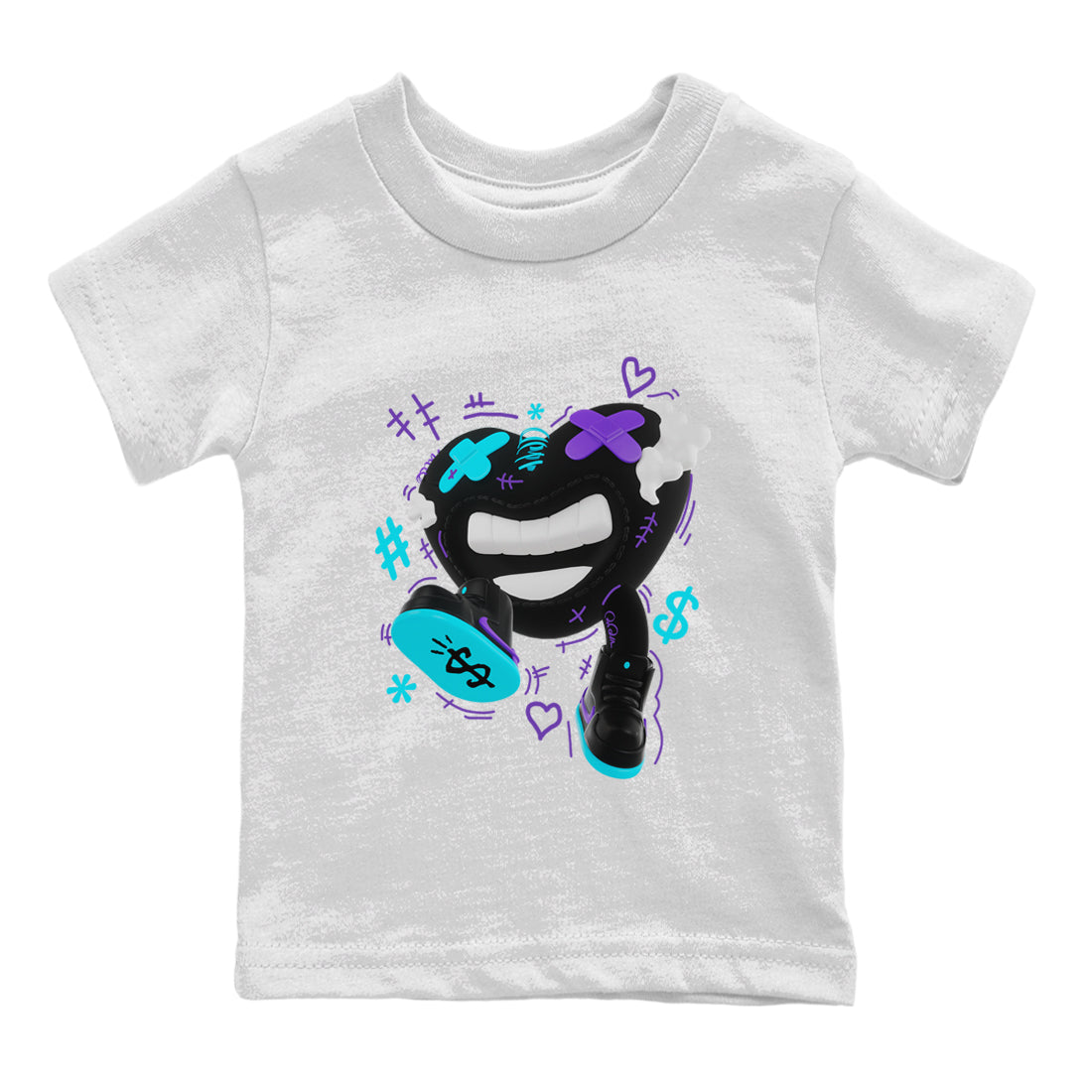 Air Jordan 6 Aqua shirt to match jordans Walk In Love Streetwear Sneaker Shirt AJ6 Aqua Drip Gear Zone Sneaker Matching Clothing Baby Toddler White 2 T-Shirt