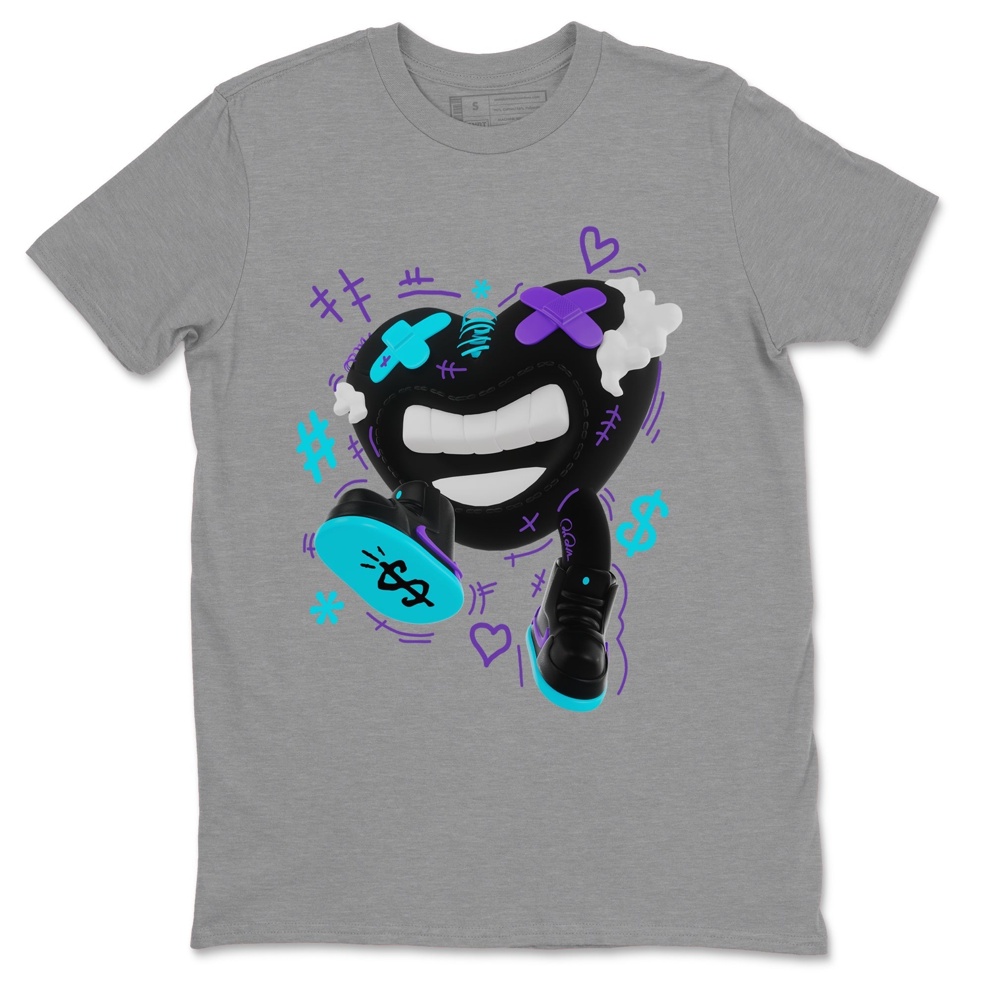 Air Jordan 6 Aqua shirt to match jordans Walk In Love Streetwear Sneaker Shirt AJ6 Aqua Drip Gear Zone Sneaker Matching Clothing Unisex Heather Grey 2 T-Shirt