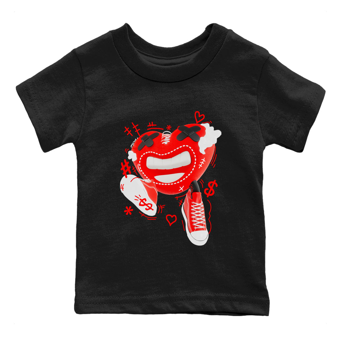 Converse High Top Red shirt to match sneakers Walk In Love sneaker tees Shoes Match Converse High Top Red Drip Gear Zone Sneaker Tee Baby Toddler Black 2 T-Shirt