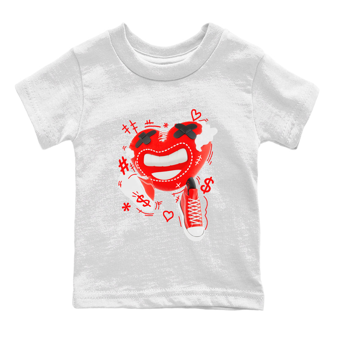 Converse High Top Red shirt to match sneakers Walk In Love sneaker tees Shoes Match Converse High Top Red Drip Gear Zone Sneaker Tee Baby Toddler White 2 T-Shirt