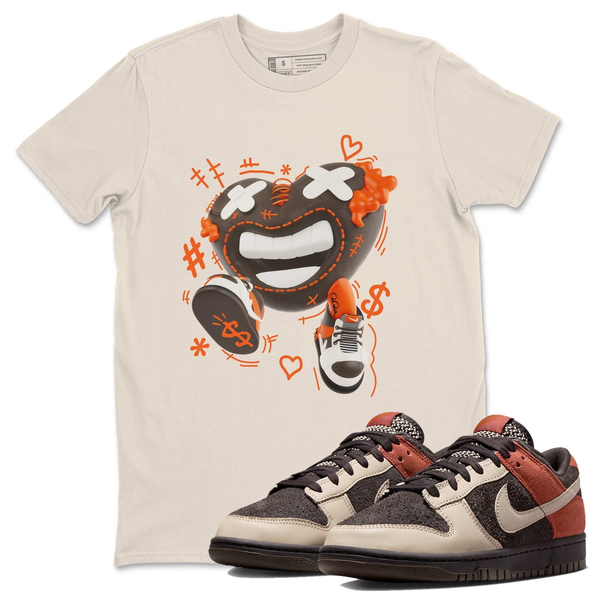 Dunk Red Panda shirt to match jordans Walk In Love sneaker tees Nike Dunk LowRed Panda Drip Gear Zone Sneaker T-Shirts Crew Neck Casual Fit Natural 1 T-Shirt
