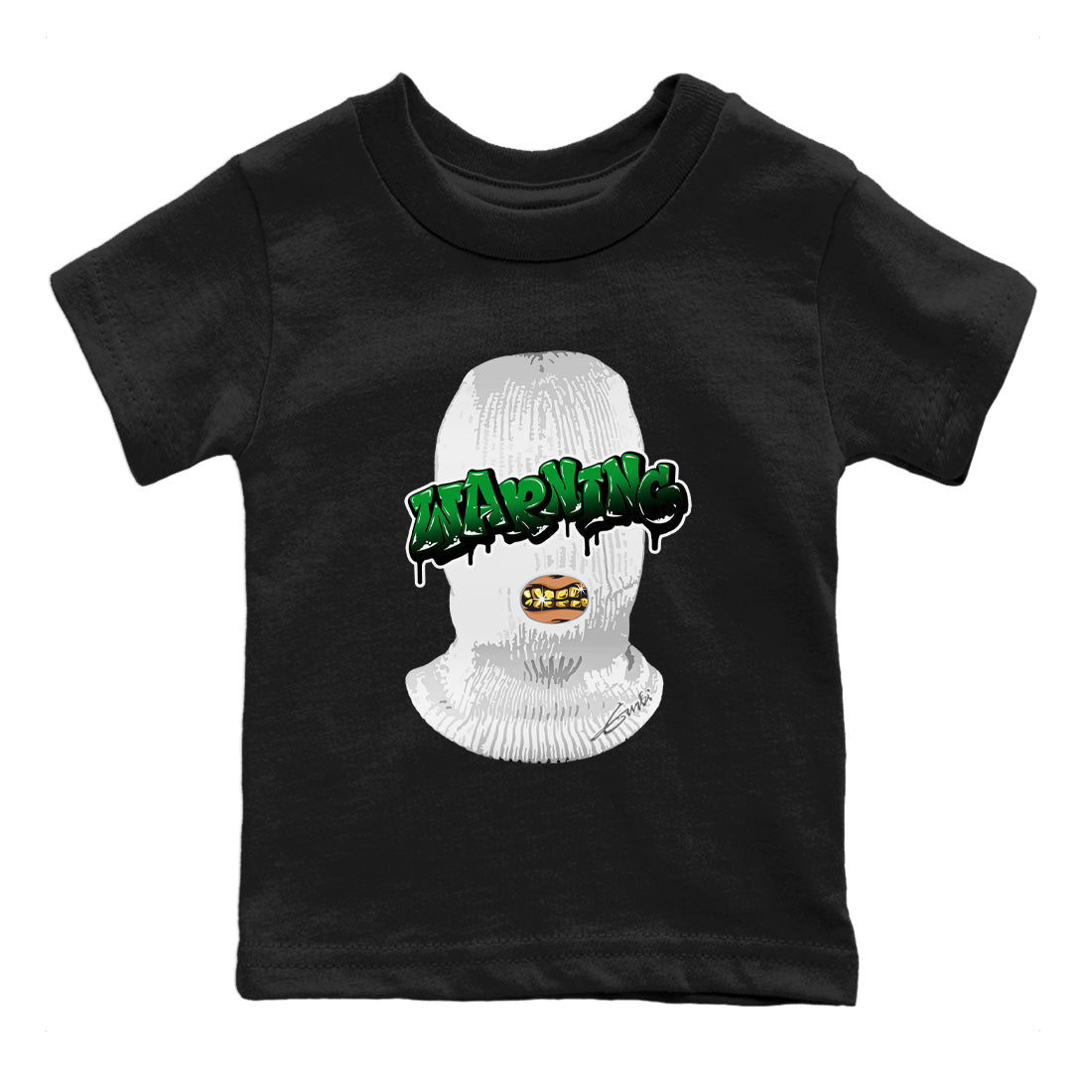 Air Jordan 1 Celtics Warning Baby and Kids Streetwear Sneaker Shirt Air Jordan 1 Retro Celtics Kids Streetwear Sneaker Shirt Washing and Care Tip