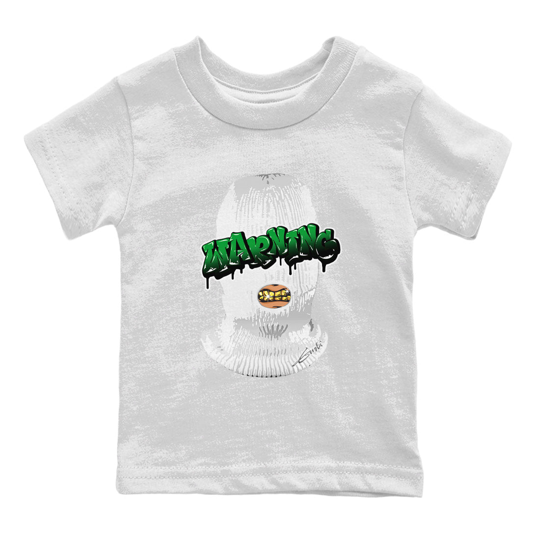 Air Jordan 1 Celtics Sneaker Match Tees Warning Streetwear Sneaker Shirt Air Jordan 1 Retro Celtics Sneaker Release Tees Kids Shirts White 2