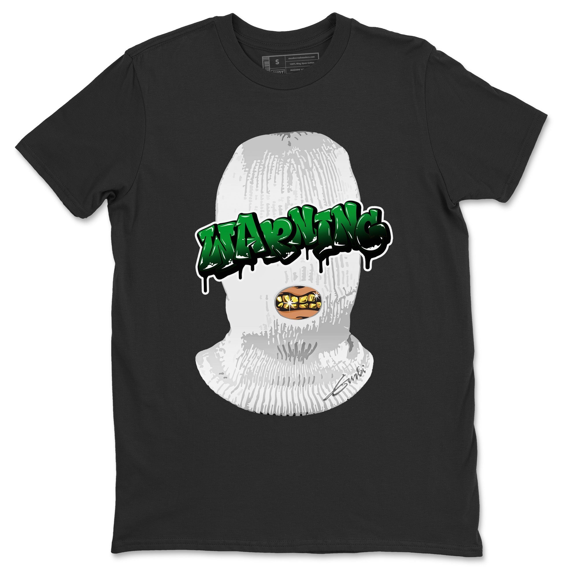 Air Jordan 1 Celtics Sneaker Match Tees Warning Streetwear Sneaker Shirt Air Jordan 1 Retro Celtics Sneaker Release Tees Unisex Shirts Black 2