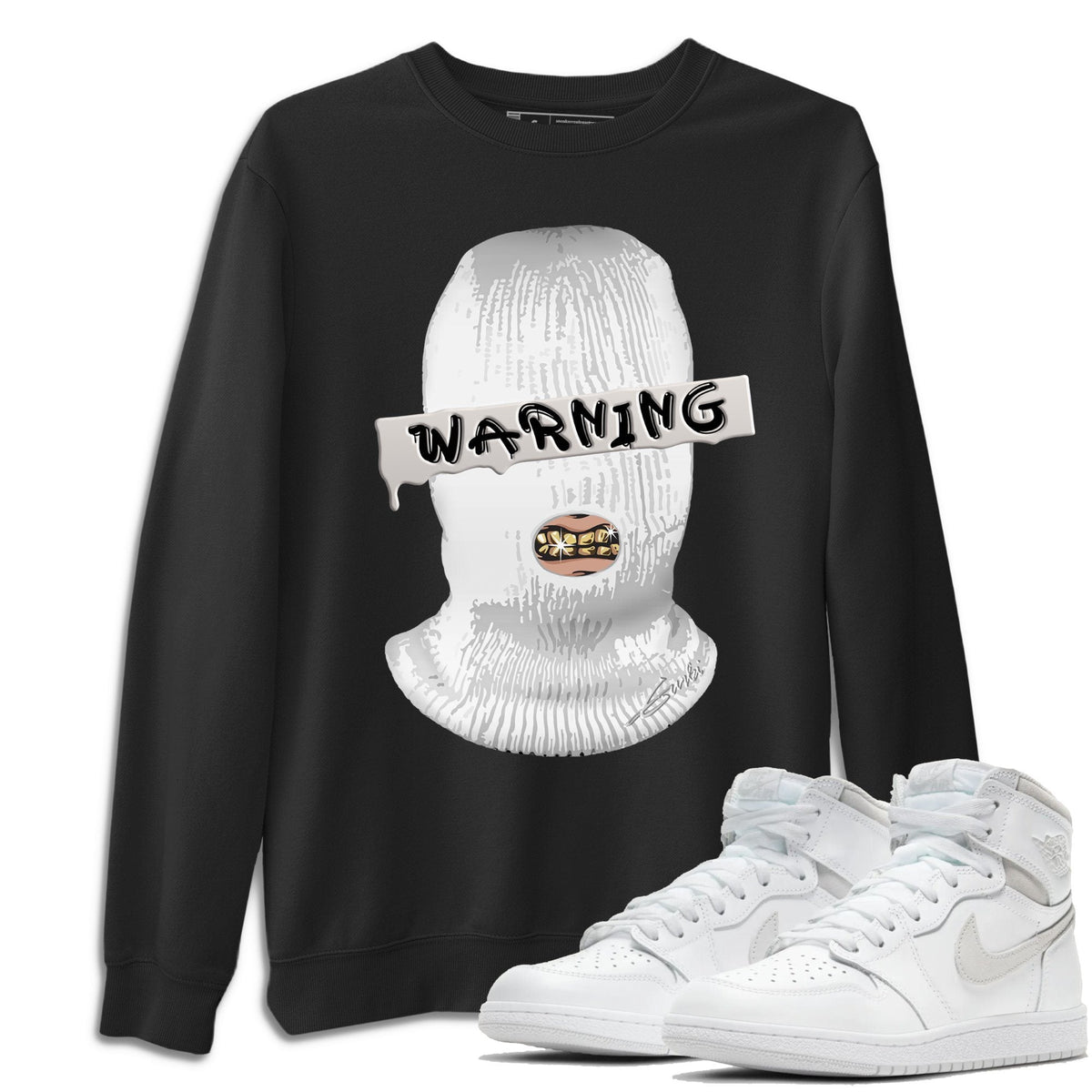 Jordan 1 Neutral Grey Shirt To Match Jordans Warning Sneaker Tees Jordan 1 Neutral Grey Drip Gear Zone Sneaker Matching Clothing Unisex Shirts