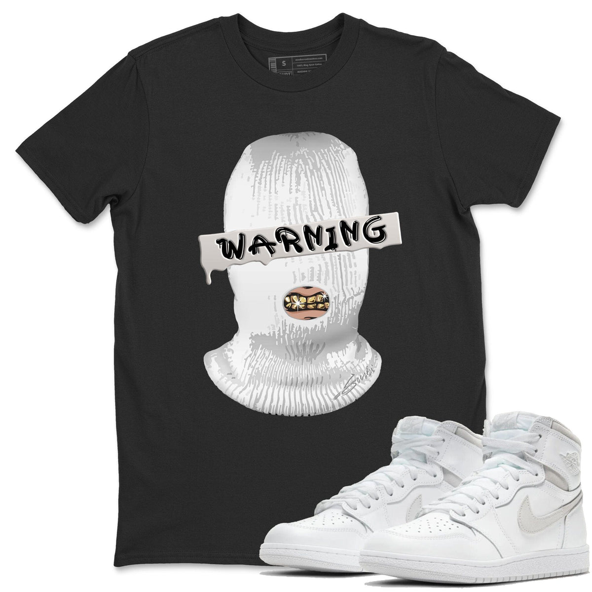 Jordan 1 Neutral Grey Shirt To Match Jordans Warning Sneaker Tees Jordan 1 Neutral Grey Drip Gear Zone Sneaker Matching Clothing Unisex Shirts