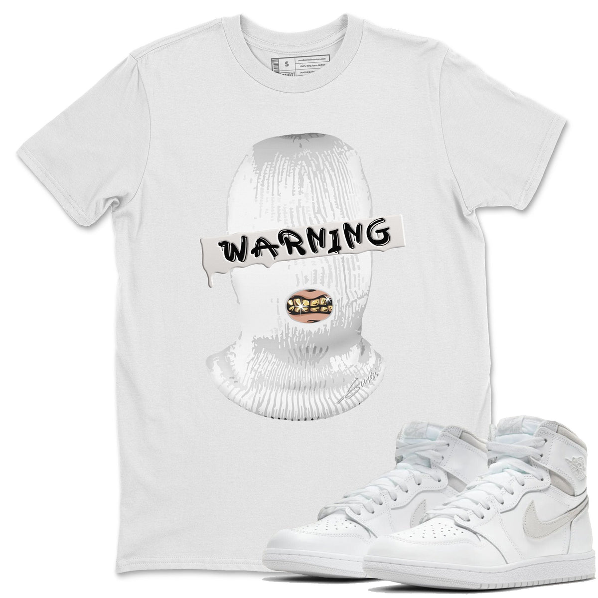 Jordan 1 Neutral Grey Shirt To Match Jordans Warning Sneaker Tees Jordan 1 Neutral Grey Drip Gear Zone Sneaker Matching Clothing Unisex Shirts